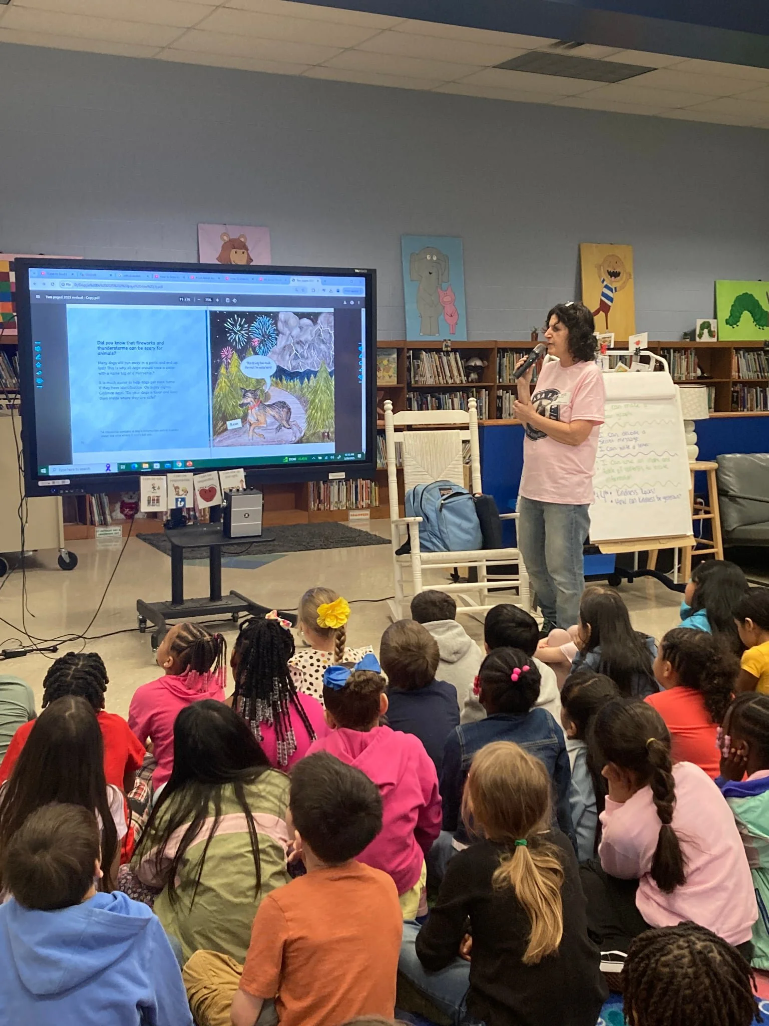 CASA PAWS educational event featuring dogs and animal welfare