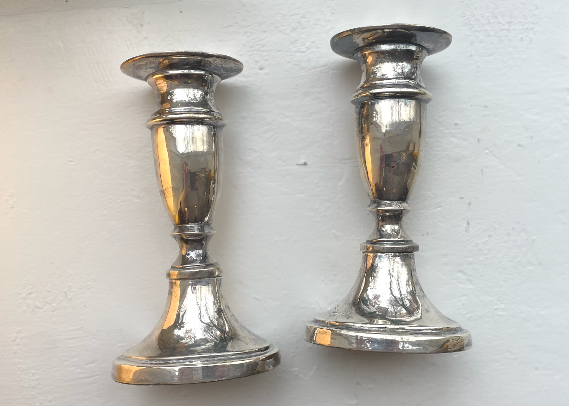 Vintage Silver Candlesticks