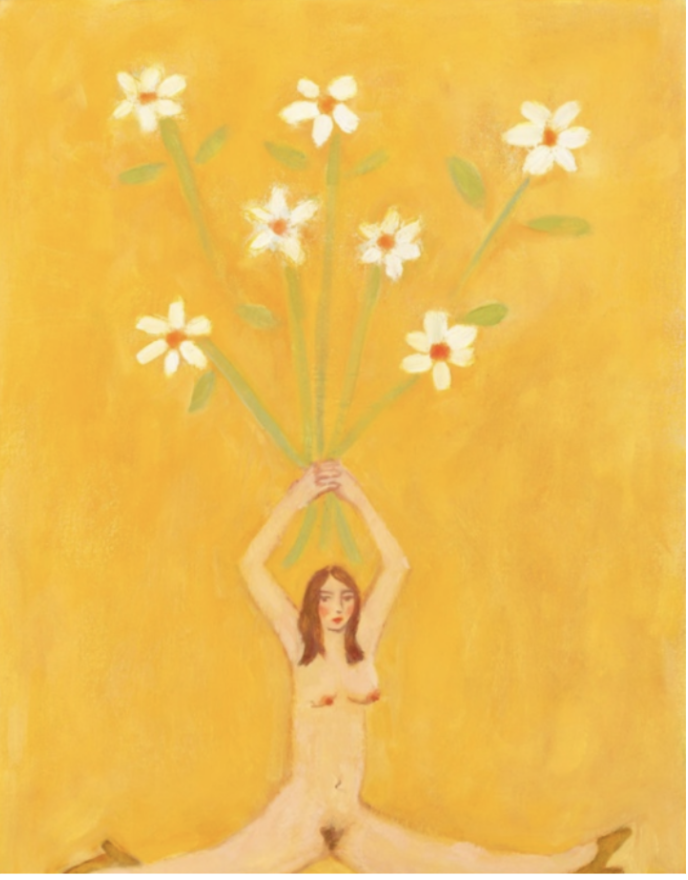 Megan Borah: Girl Holding Daisies