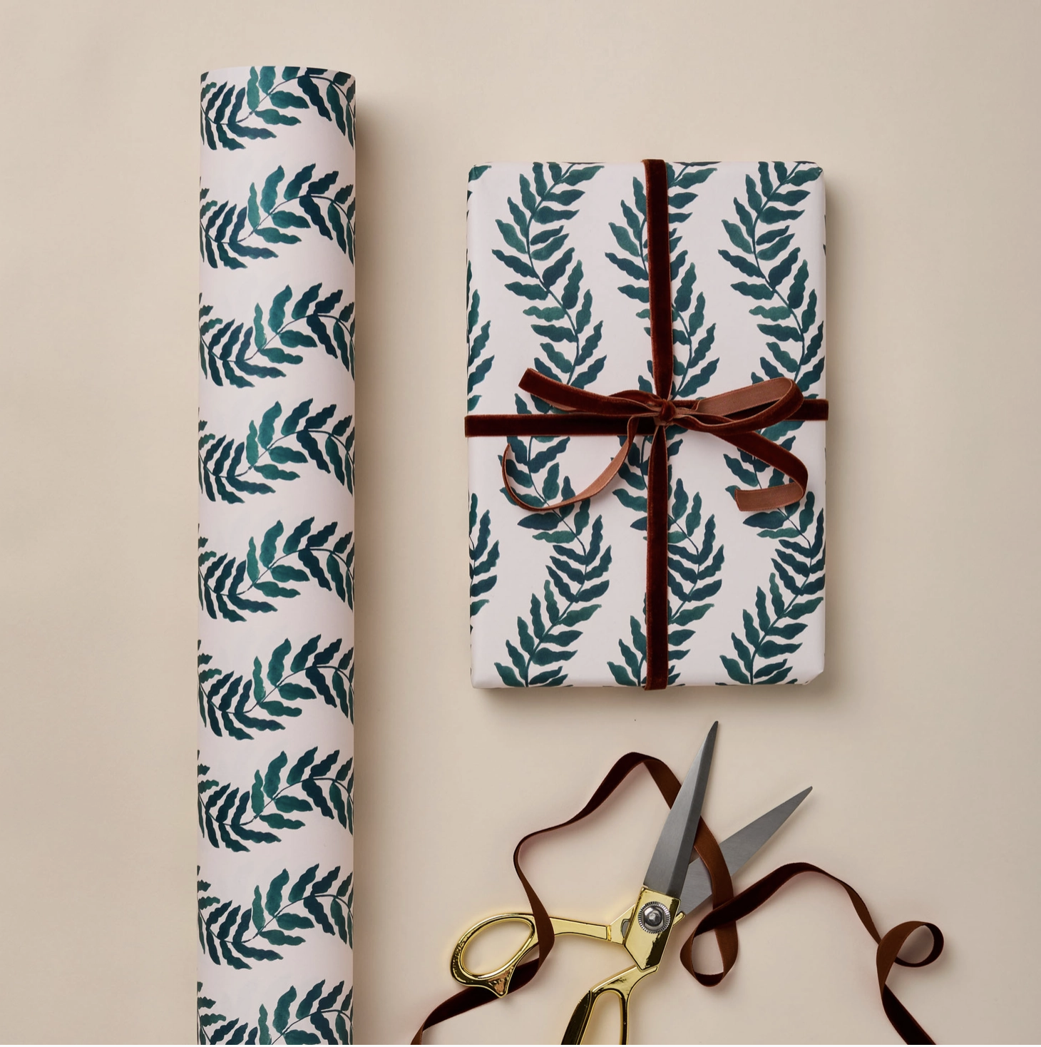 Wavy Botanical Luxury Gift Wrap