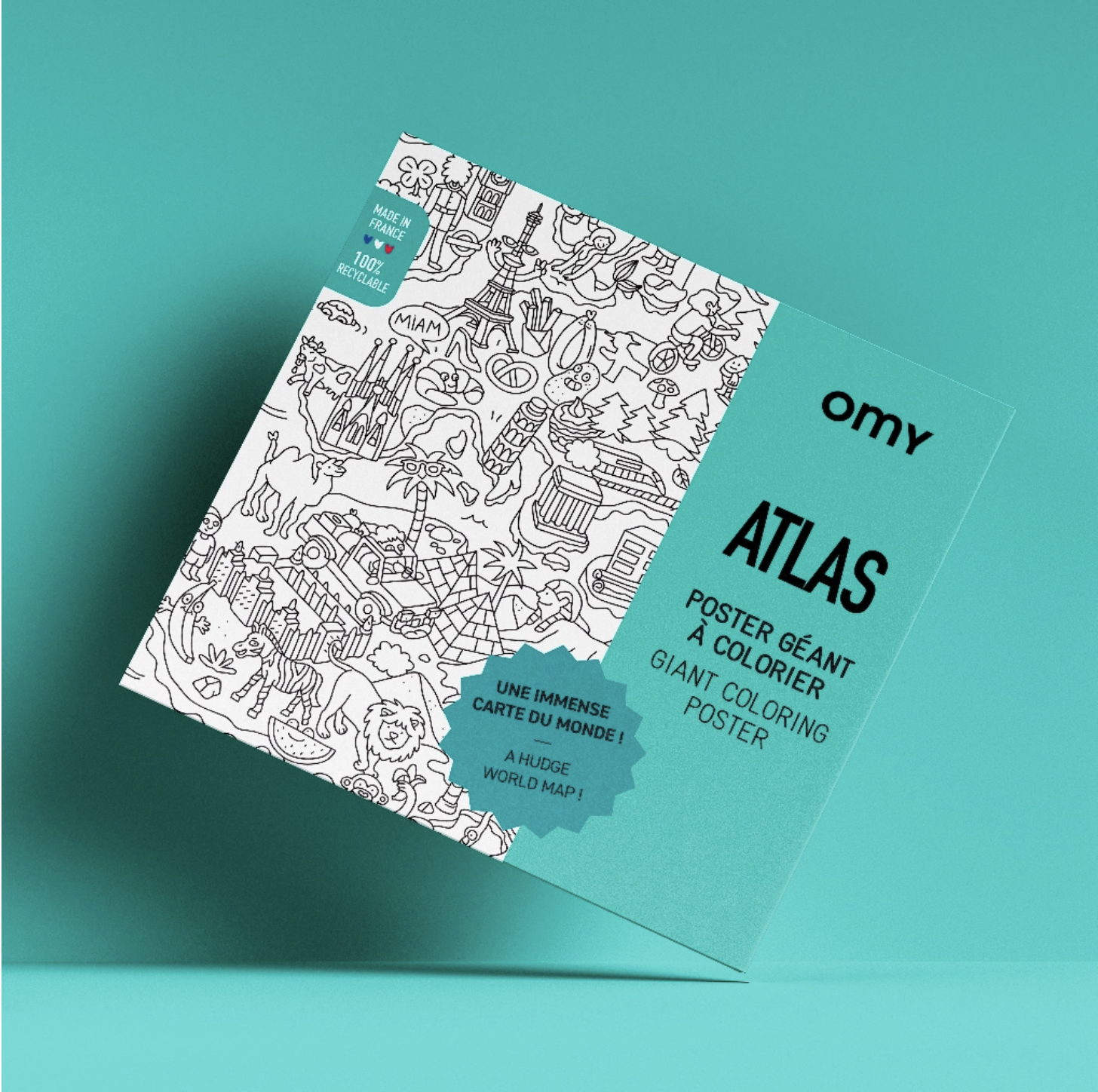 OMY Coloring Poster: Atlas