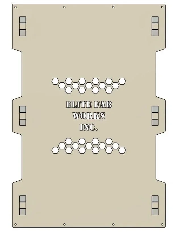 Heavy-duty metal mounting plate designed for welding skids, providing secure equipment support, precise alignment, and durability in demanding industrial welding environments.
