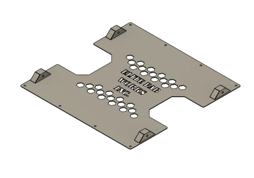 Heavy-duty metal mounting plate designed for welding skids, providing secure equipment support, precise alignment, and durability in demanding industrial welding environments.