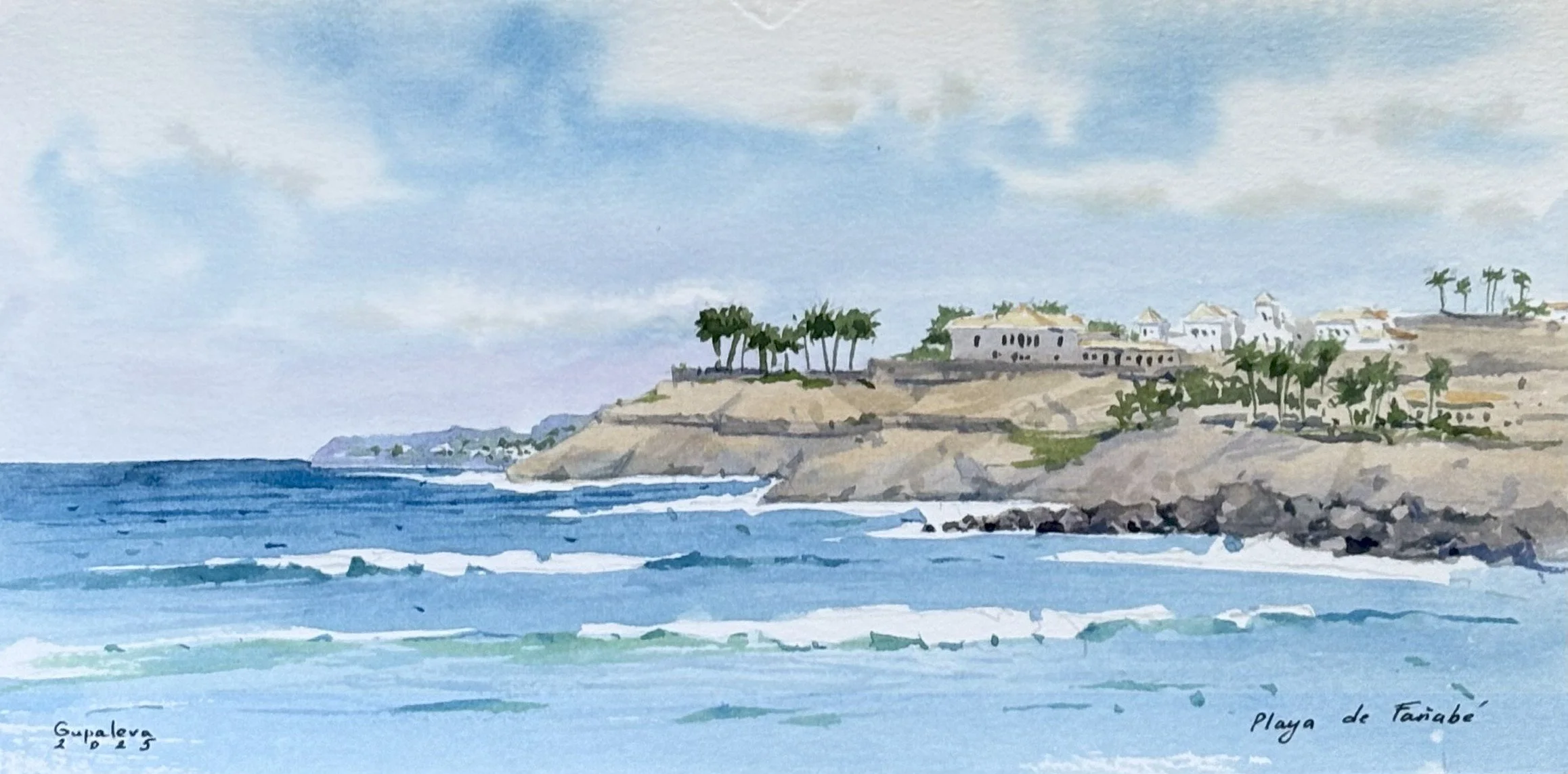 "La playa de Costa Adeje" 2025
14x24 cm
PRECIO: 100€