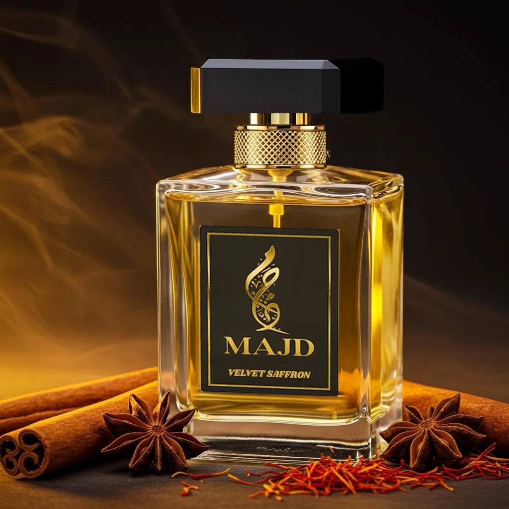 ✨ Velvet Saffron by MAJD ✨
An irresistible harmony of saffron and amber, wrapped in warmth, spice, and pure sophistication. 🌹✨

Inspired by the iconic Baccarat Rouge 540, Velvet Saffron delivers the same unforgettable allure &mdash; without the luxu