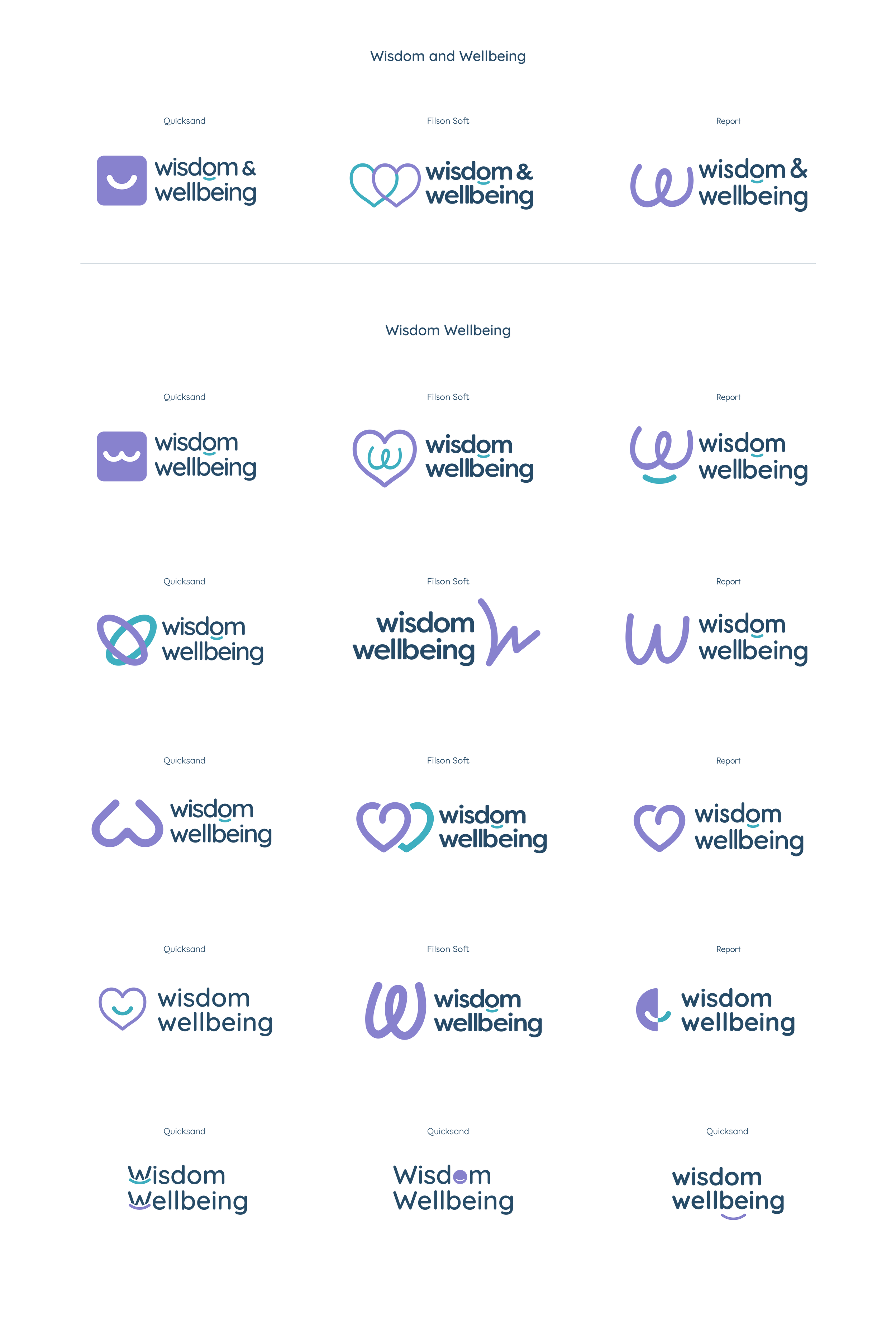 Wisdom Wellbeing logo development