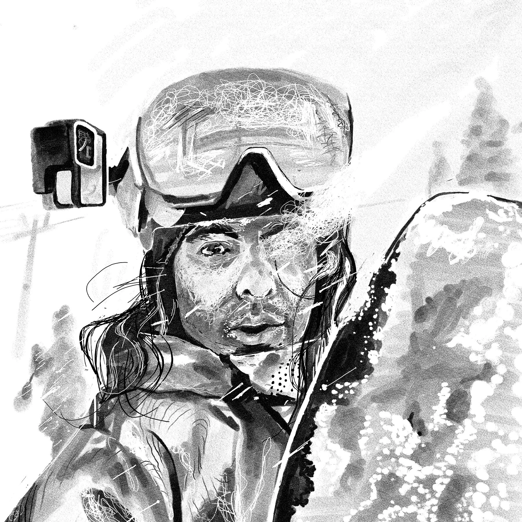 Snowboarding Scenes: A Silent Witness