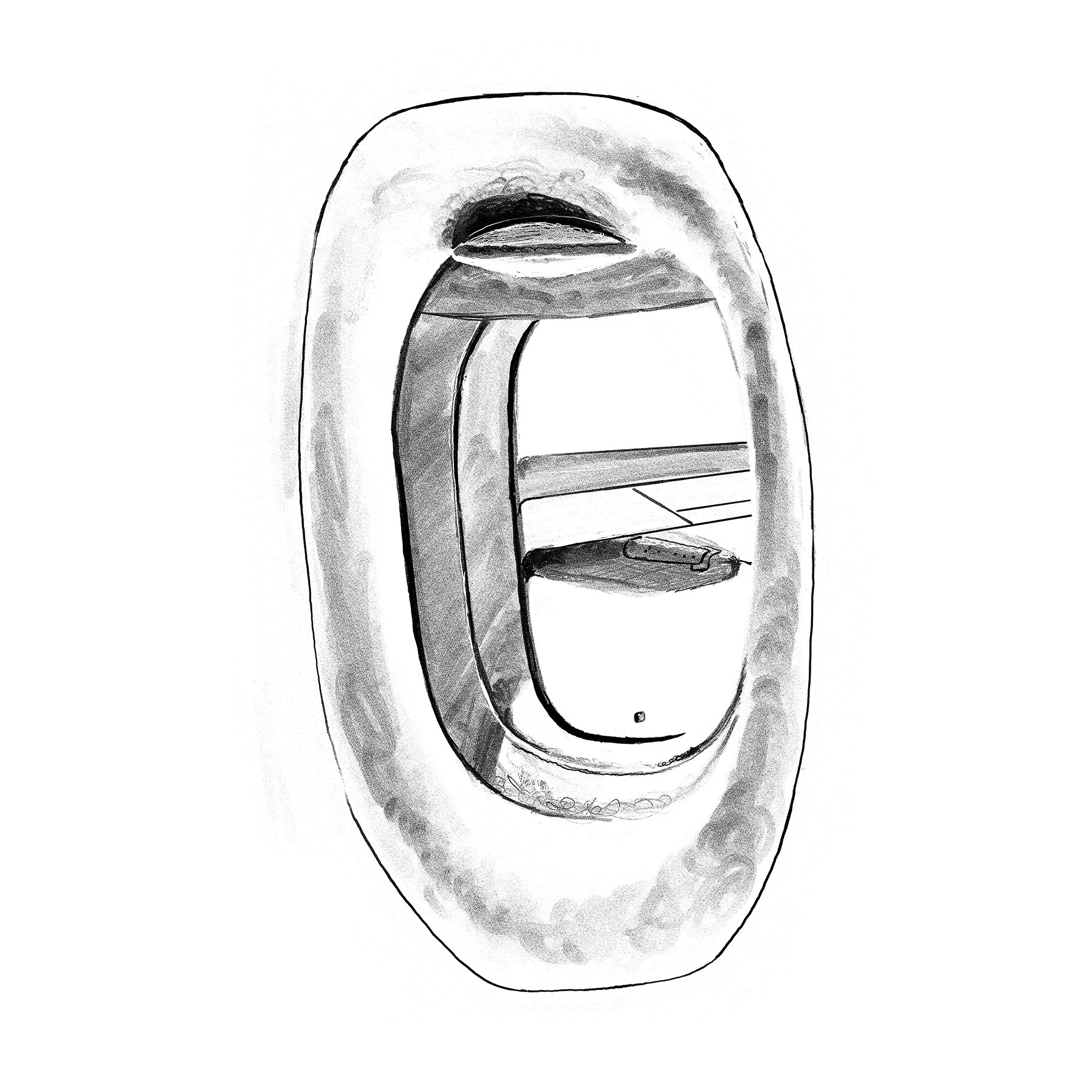 Airport Scenes: A Bright Starboard Porthole