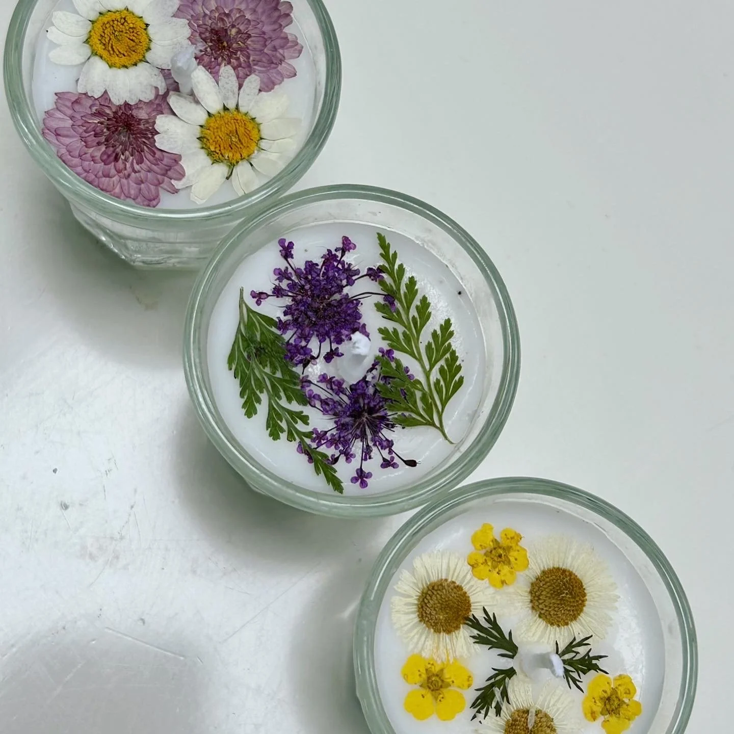 Floral Tea Light Set