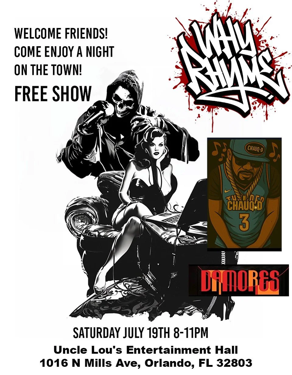 Why Rhyme Live show July 19