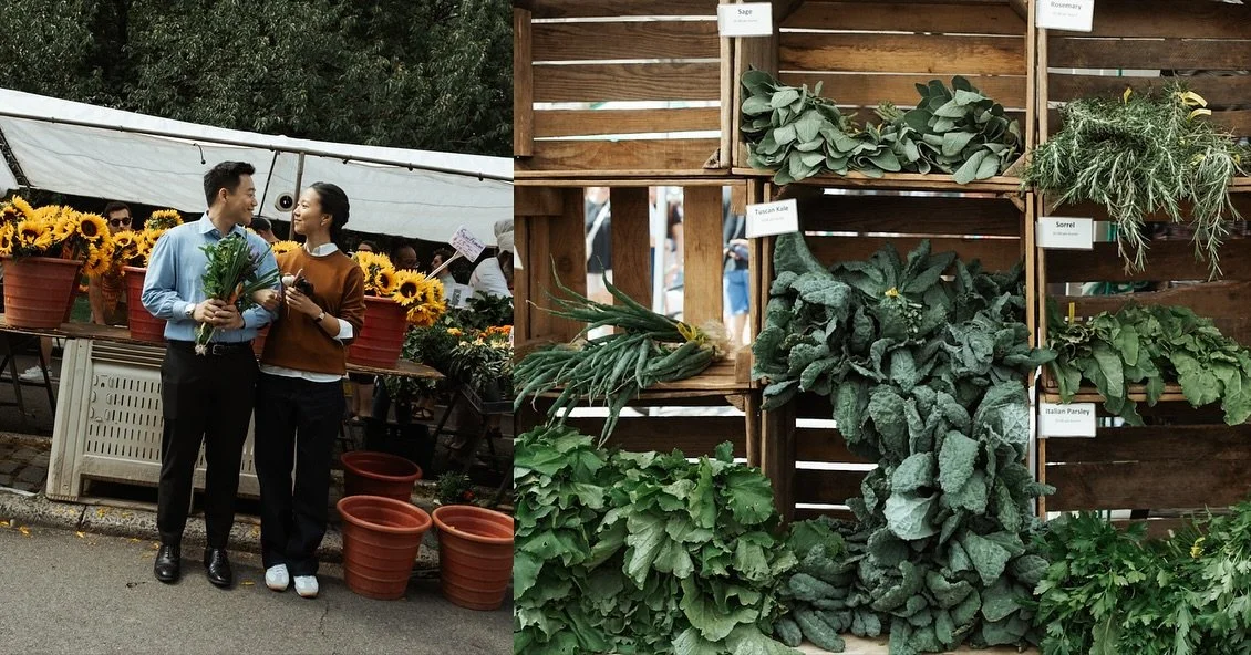 Chai + Caleb, with their veggies bouquet🥺