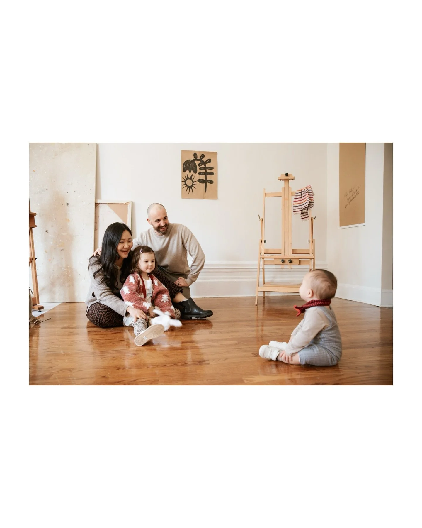 A petition to let kids be kids again 🥺✋🏻

Featuring the Sauer's family - Sarah, Nik and their little ones
Clothing by @parachutebrooklyn (Bom &amp; Jio)
Styled by @nikkiheidi 
Shot at @peerspace