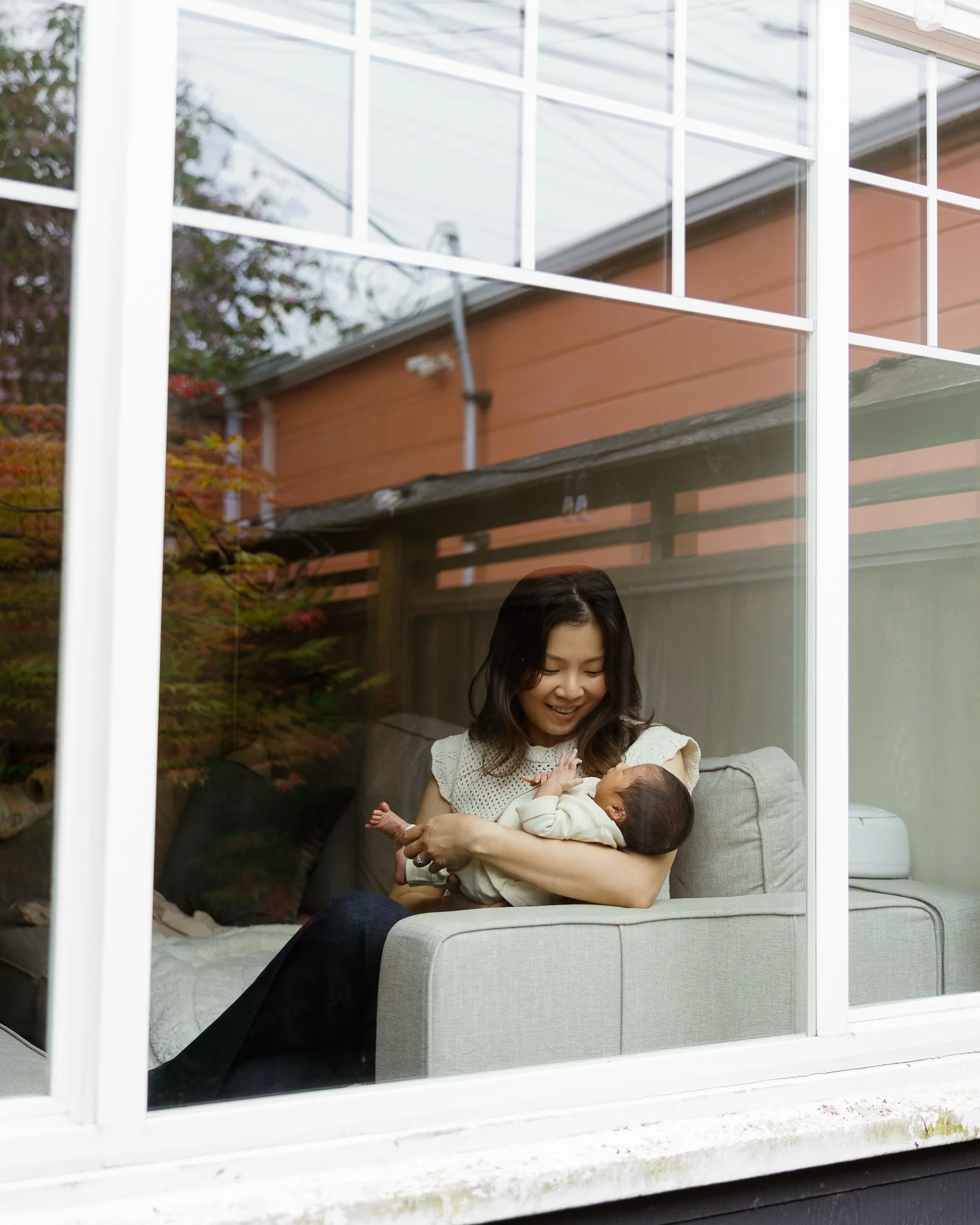 sometimes there are sessions you just can&rsquo;t forget and this is one of them. alexis, claudio, cecilia, and little jun (just 3 weeks old at the time) cuddled up in their cozy home in san francisco

it makes me think about what &ldquo;home&rdquo; 