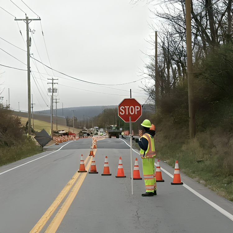 Wilkes-Barre, Pa traffic control. Flagging in Wilkes-Barre, Pa.