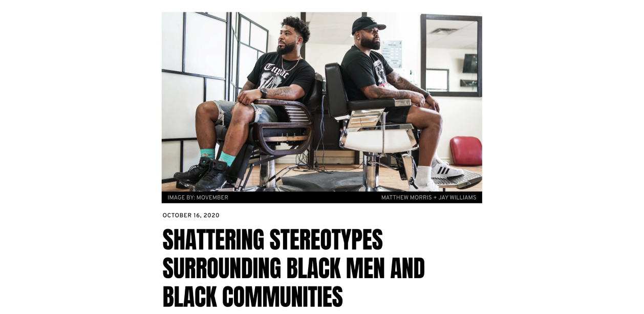 Shattering stereotypes surrounding Black men and Black communities