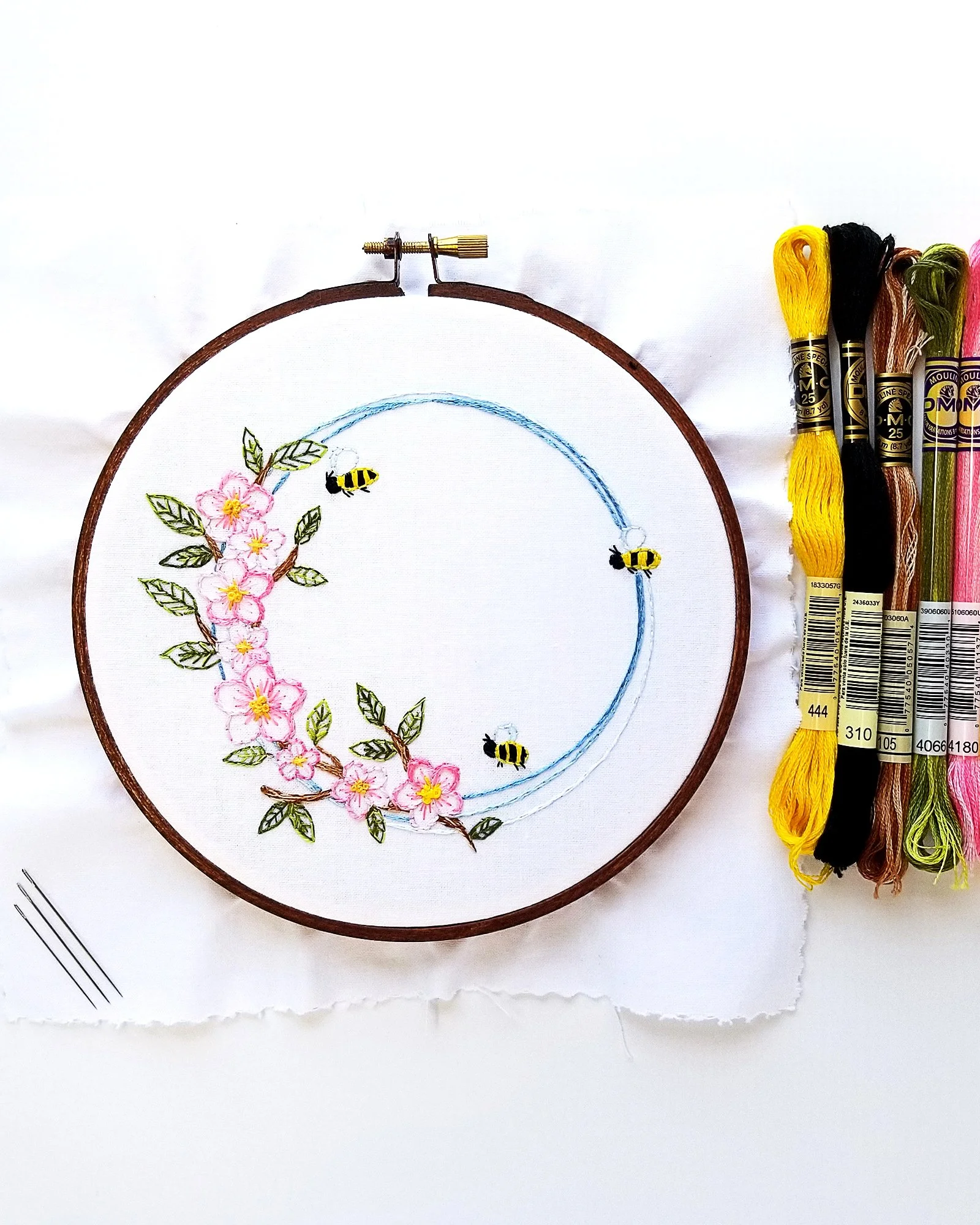 apple-blossom-and-honey-bees-hand-embroidery-pattern-kit.jpg
