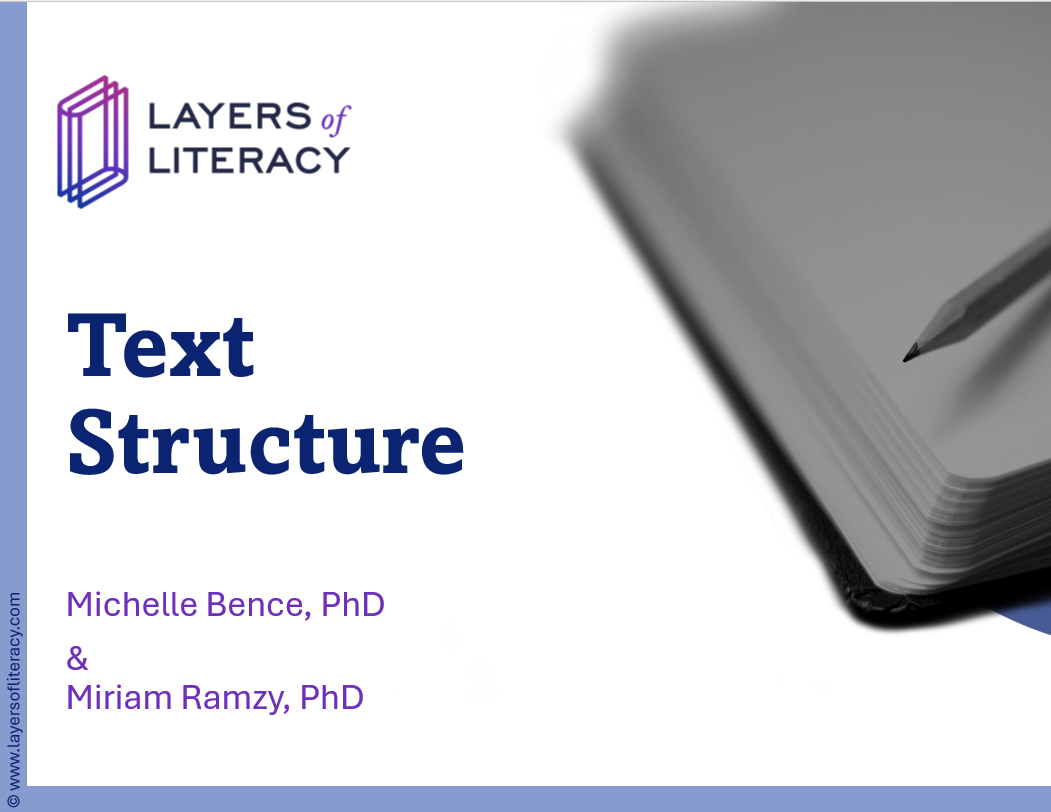 Text Structure (WHAT)
