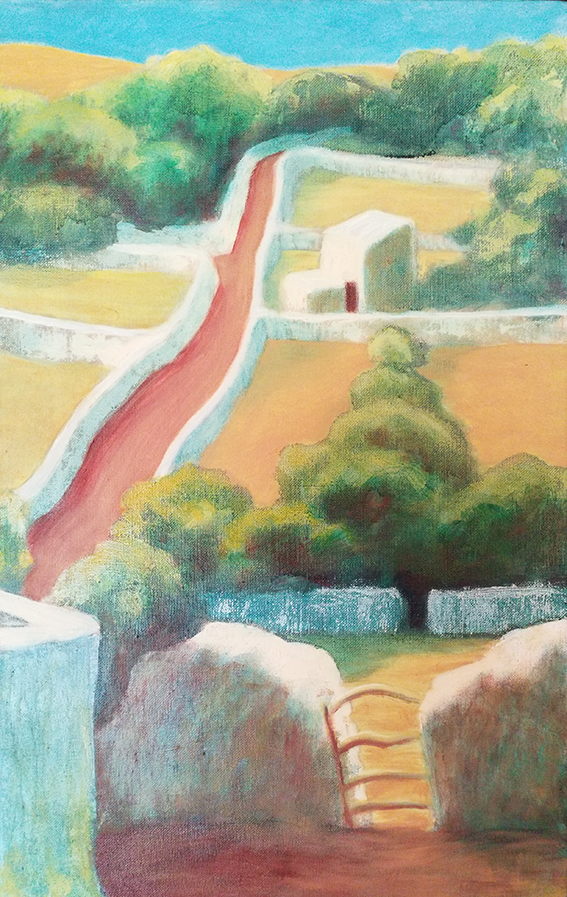 'Sa Figuerenya' (fig-tree lane) Menorca. Oil on Canvas.