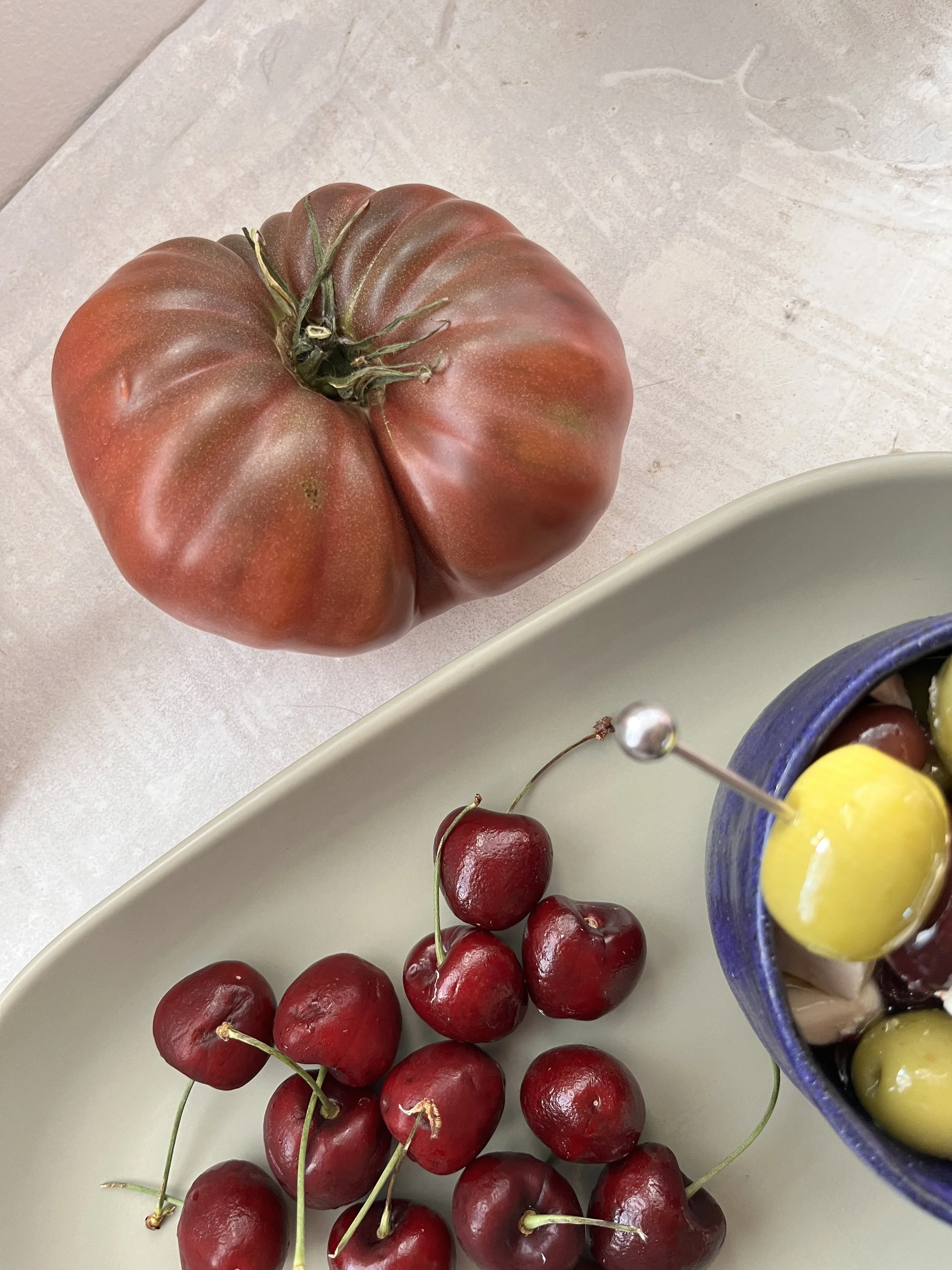 Marinated Olives- pink pepper