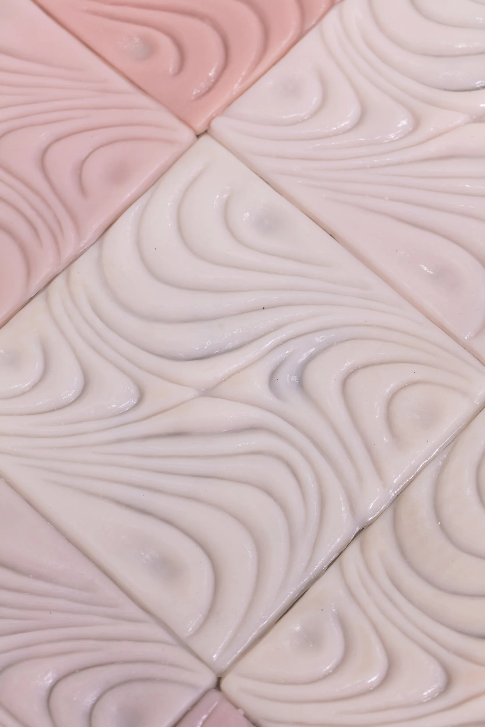 The Soft Ground, 2025. Silicone tiles. 9.5 in x 9.5 in (15). 

Photo: Artdoc Chicago. 