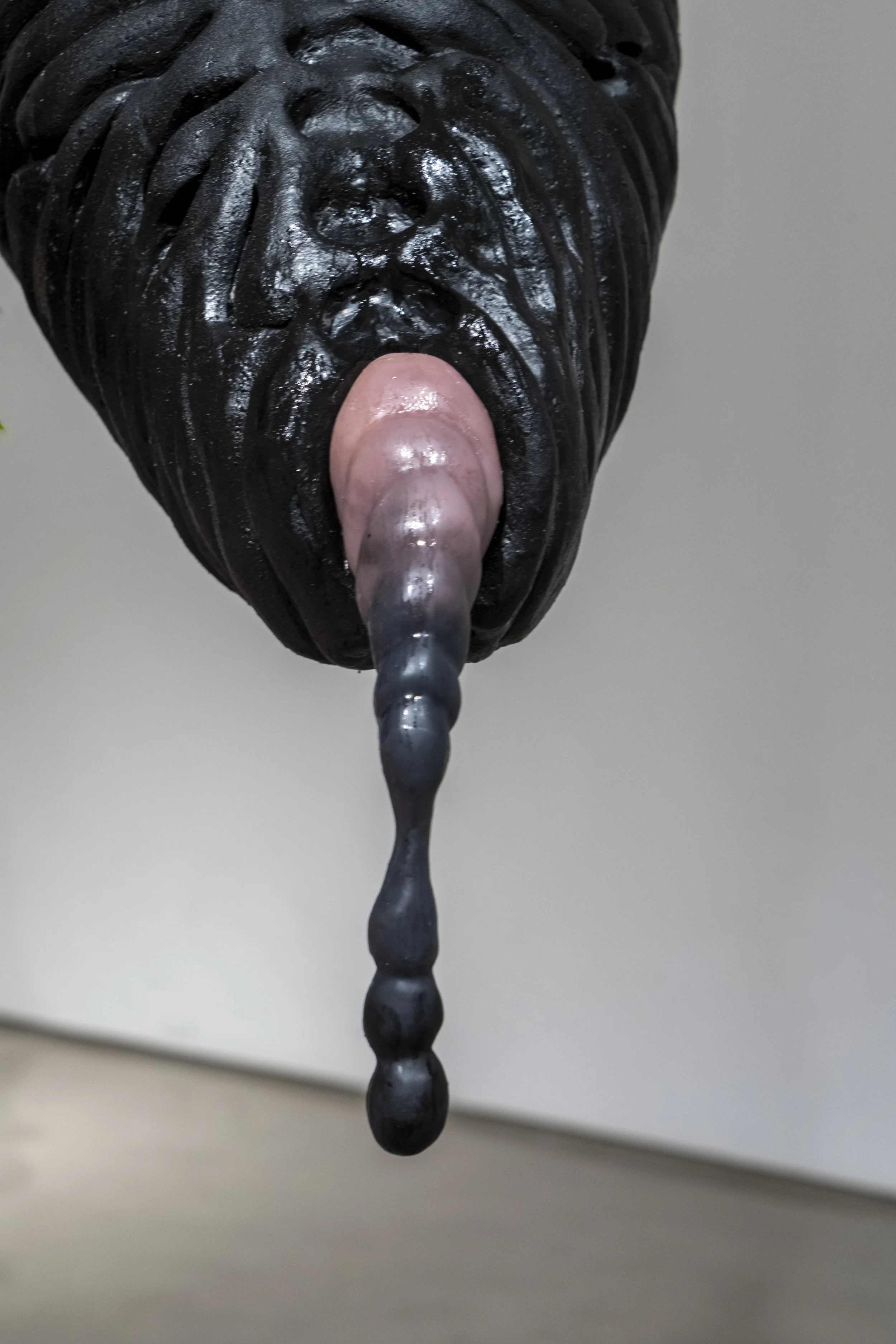 Detail of: Coma, 2025. Ceramic, rubber, silicone.