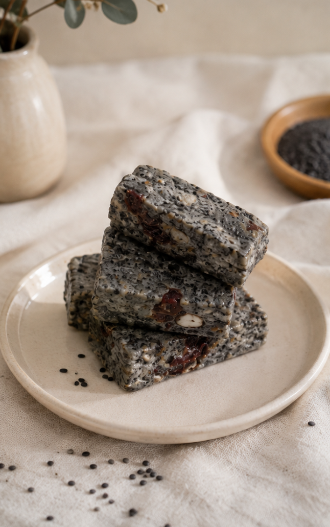 Roasted Black Sesame, Nougat
