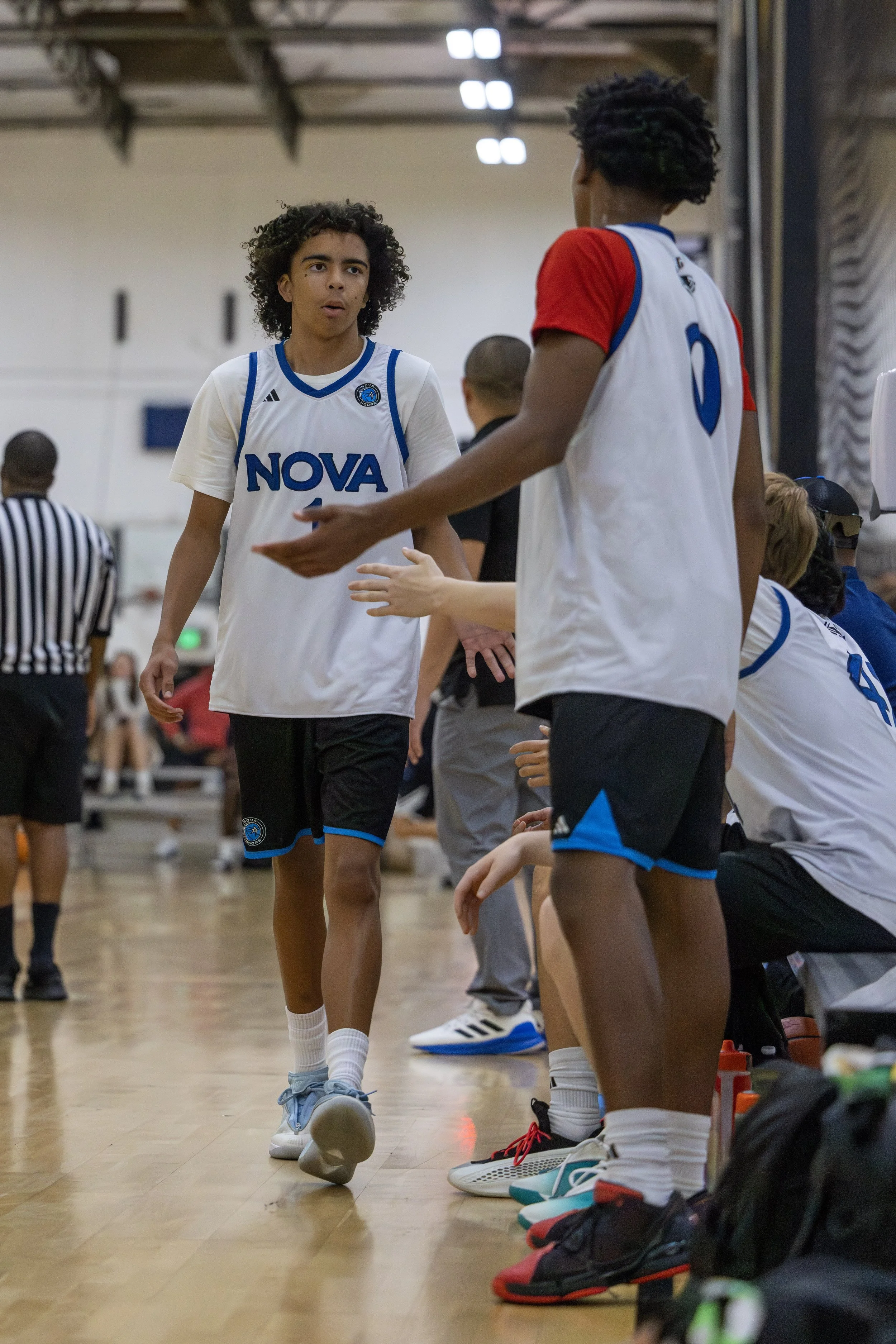Nova Hoops high school basketball teammates