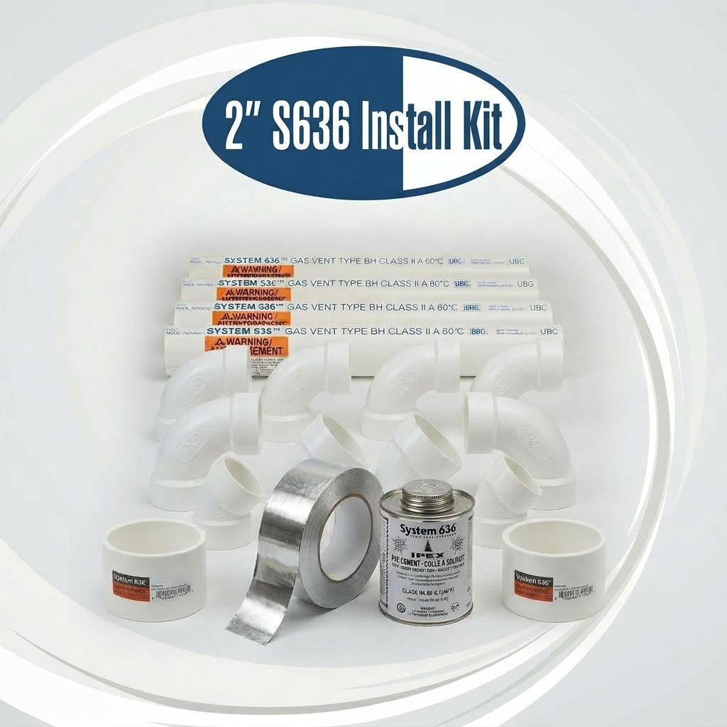 2" Furnace S636 Venting Install Kit (2S636FVIK )