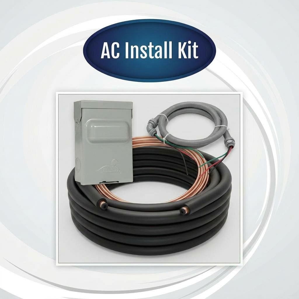 7/8 " Insulated + 3/8" Std  ( 50 Ft )  - AC Install Kit