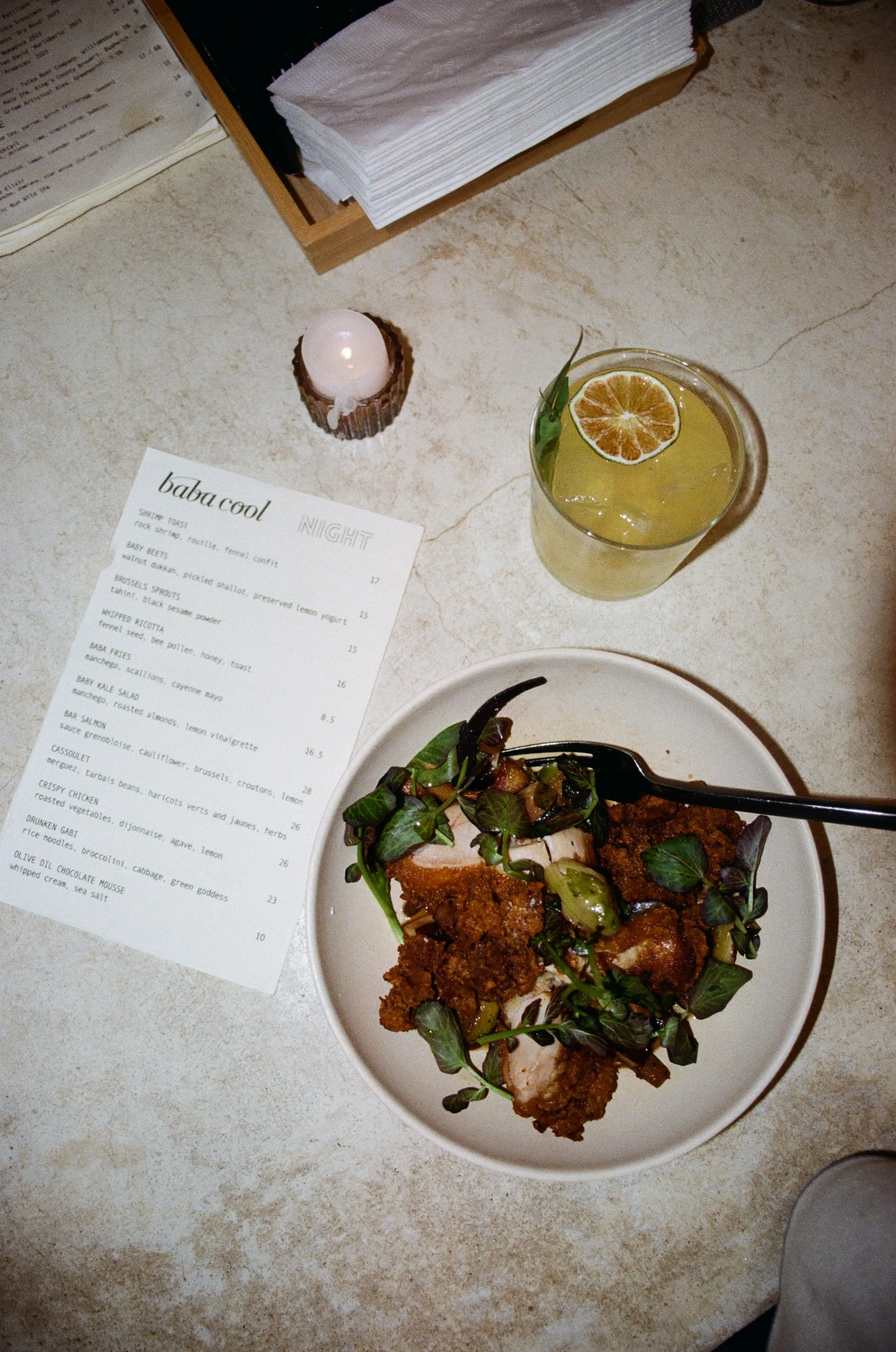 baba cool winter menu