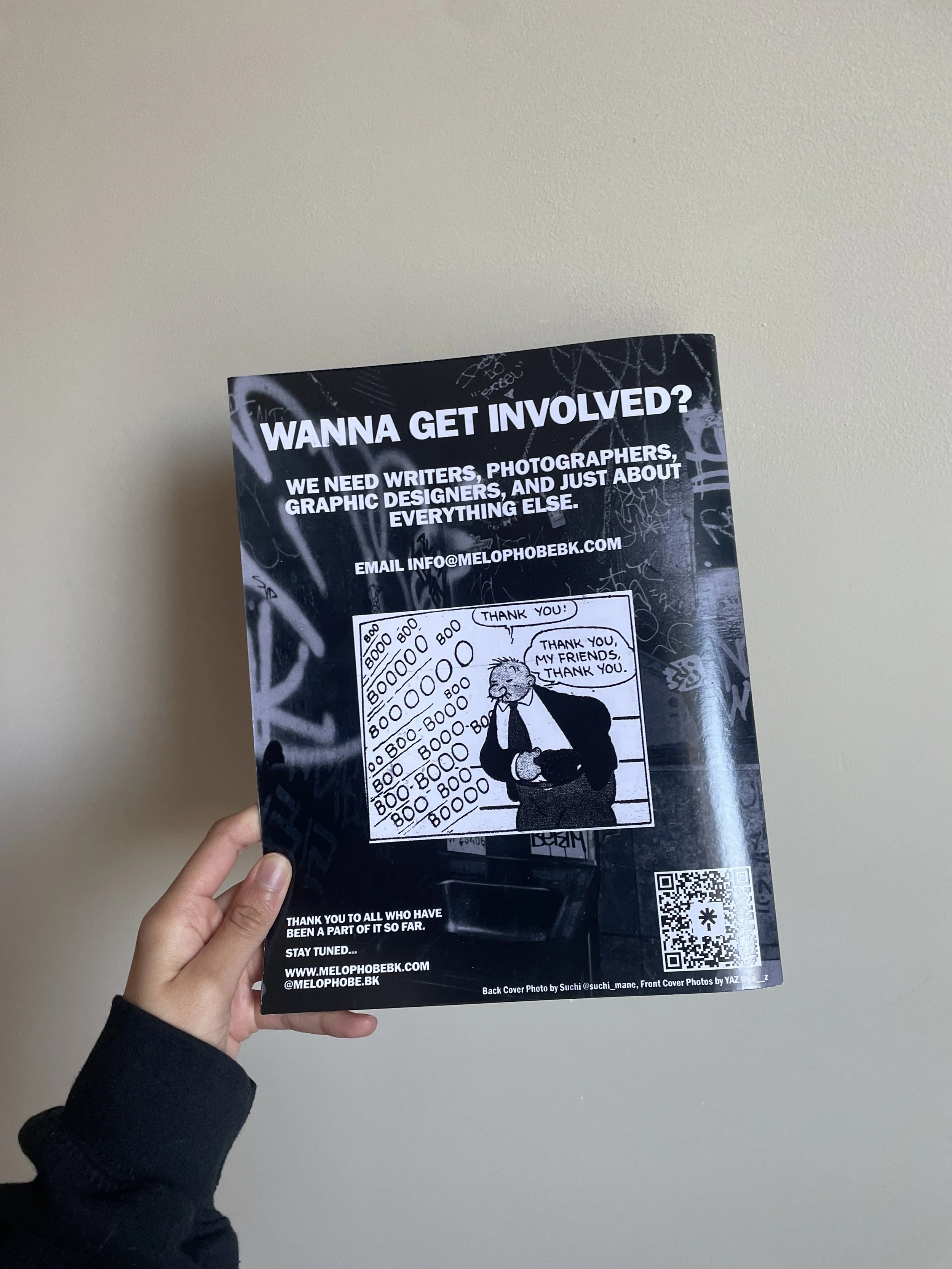 MELOPHONE MAGAZINE - BACK COVER + PAGE PHOTOGRAPHY