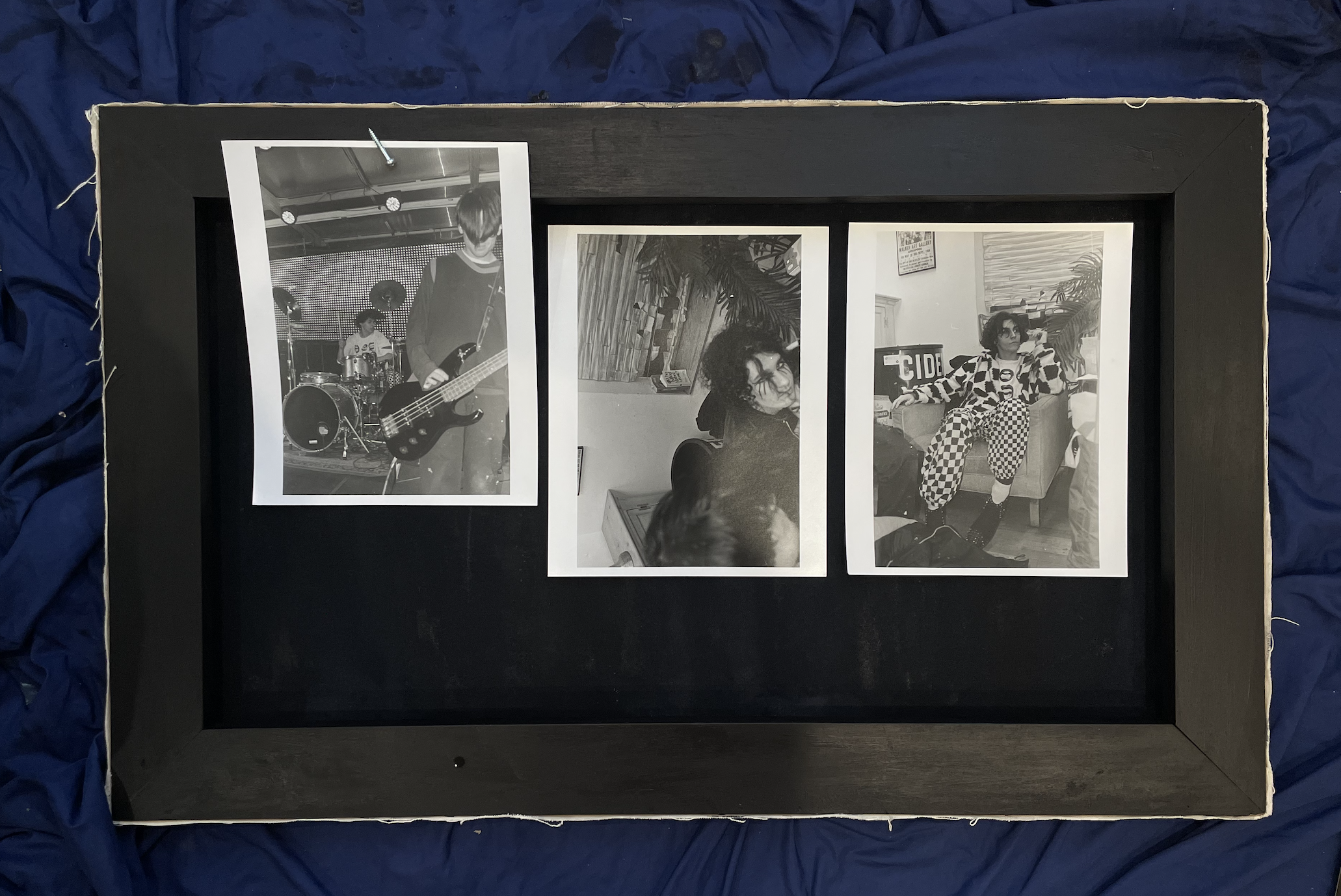 the frame i created out of a secondhand, handmade canvas