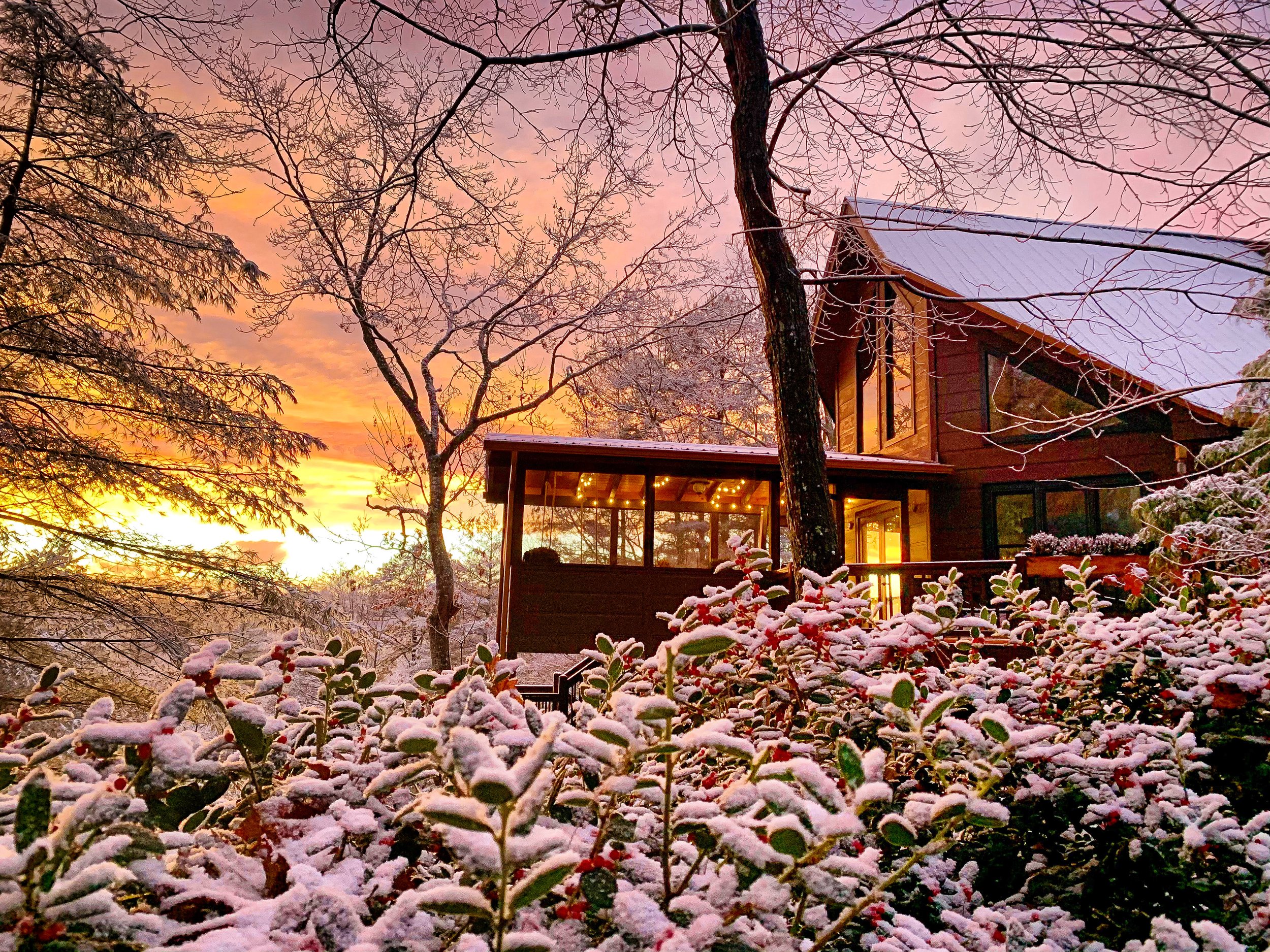 Winter sunset from driveway.JPG