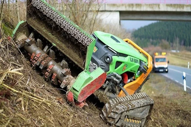 Roadside slope clearing vegetation management right of way maintenance Hamilton County Ohio