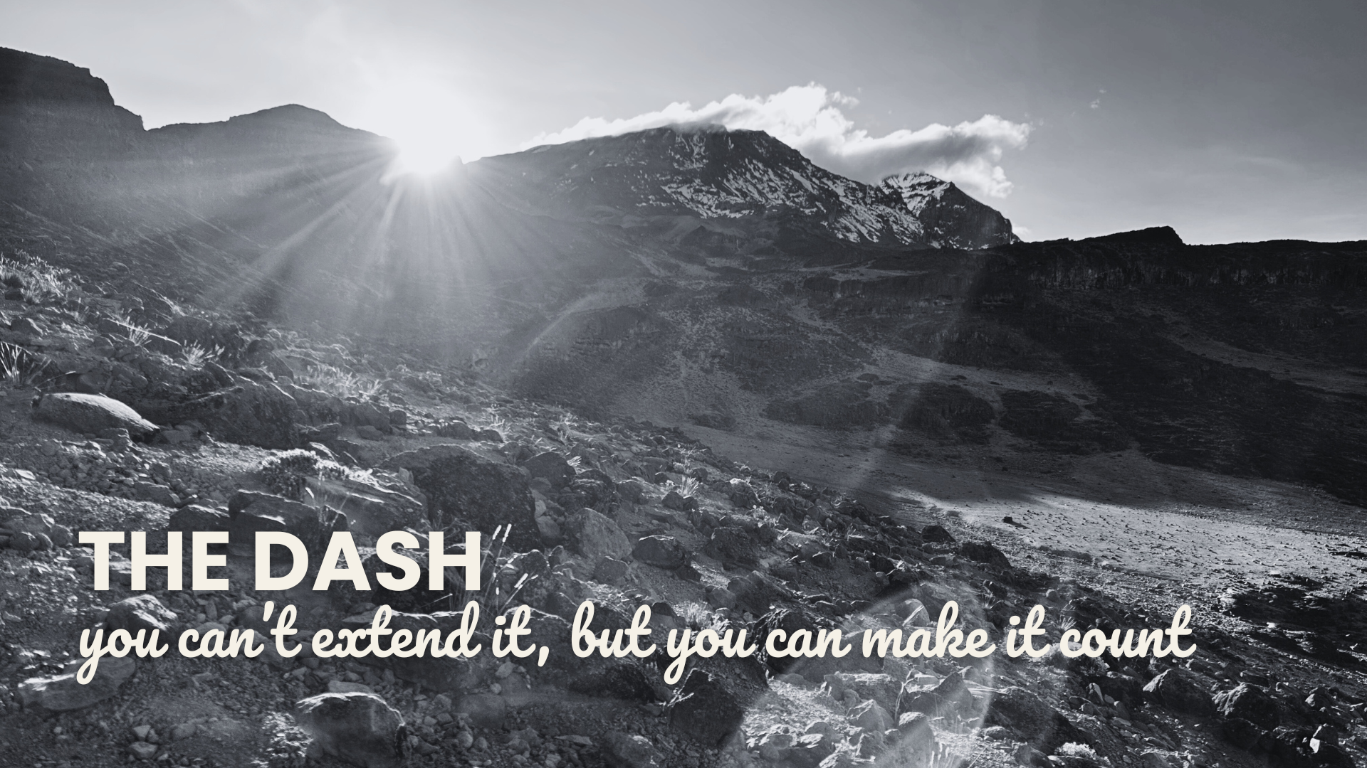 The Dash - you can’t extend it, but you can make it count