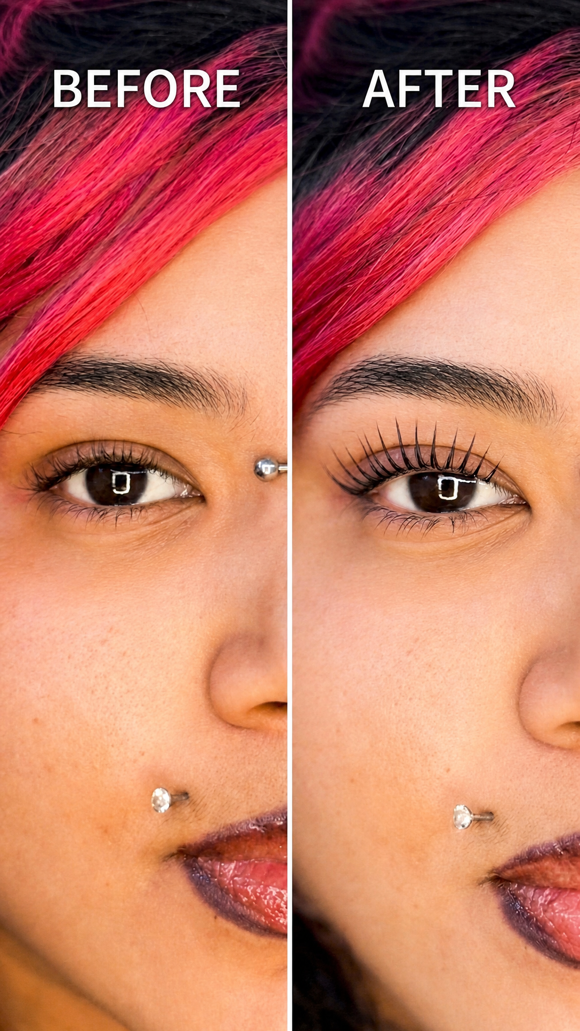 Before and After Korean Lash Lift