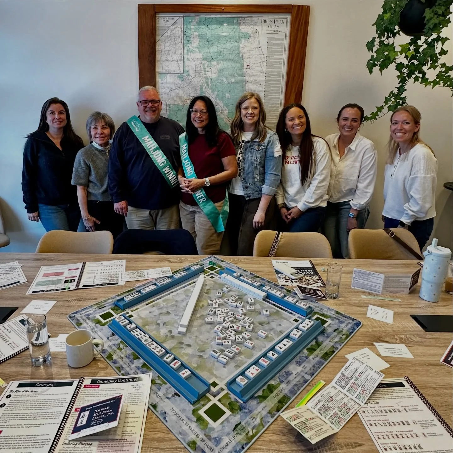 Another Saturday, another intro class! This group was so much fun to teach! 🎉 🙌

Colorado Springs mahjong, front range mahjong, mahjong classes, American mahjong, downtown Colorado Springs