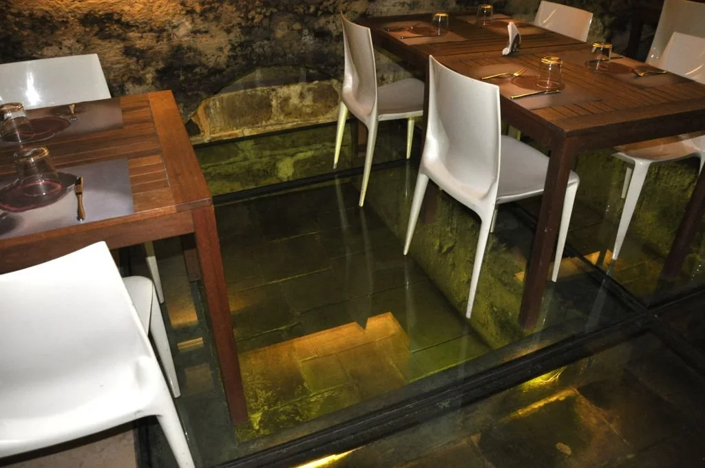 Lecce, Italy: exavation of a Jewish structure under a restaurant
