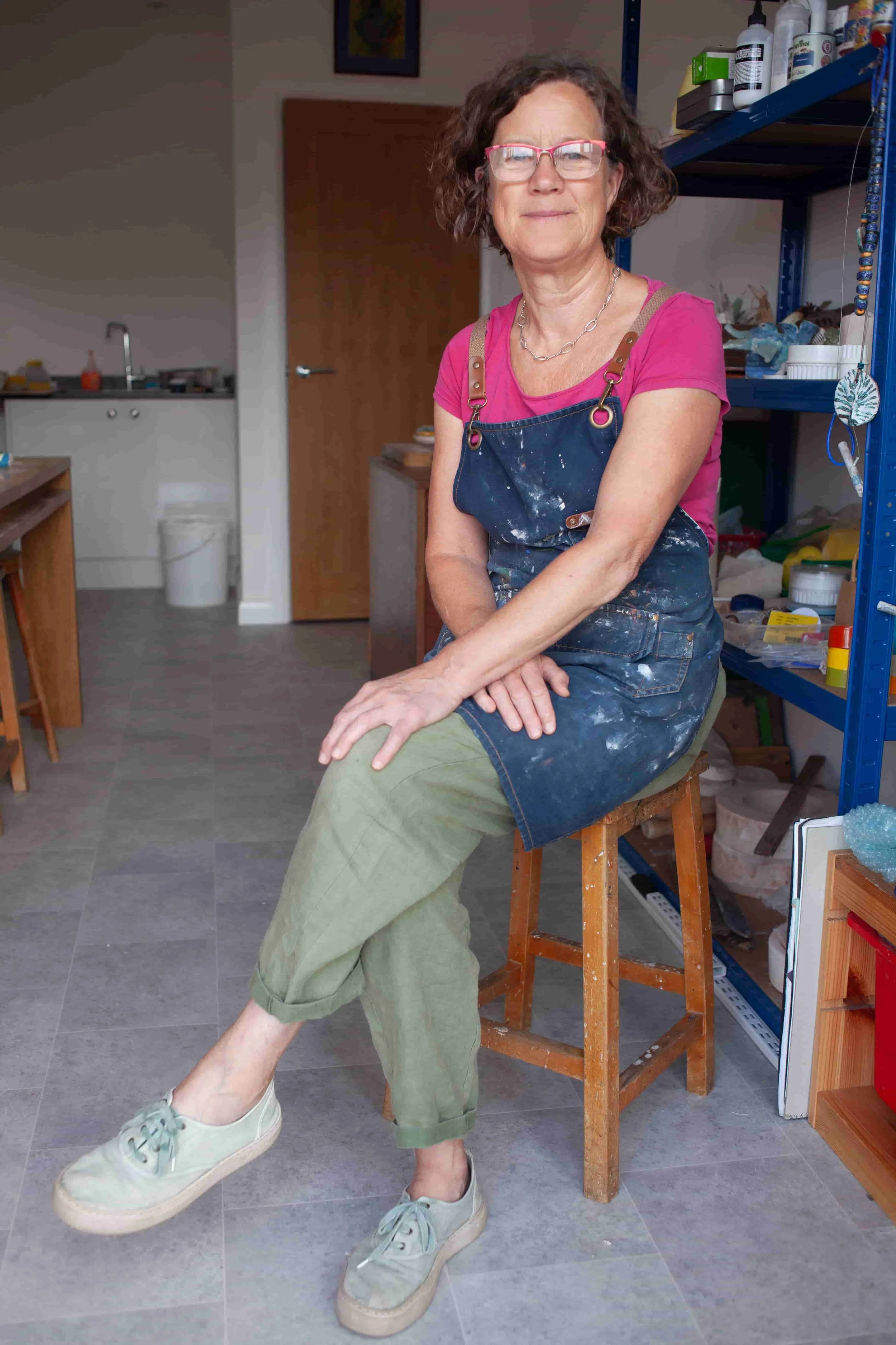Profile of Artist and Tutor Susan Roberts, the creator of Patcham Art Studio.