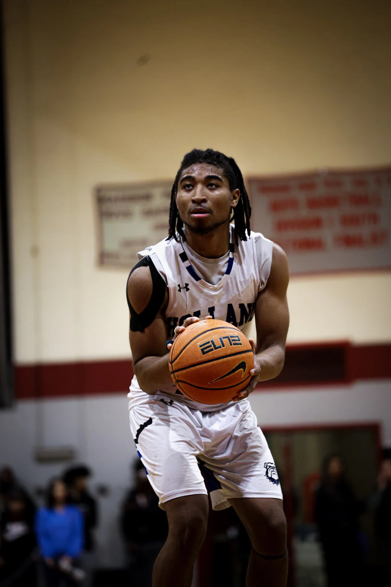 Holland Tech player on the free-throw line 