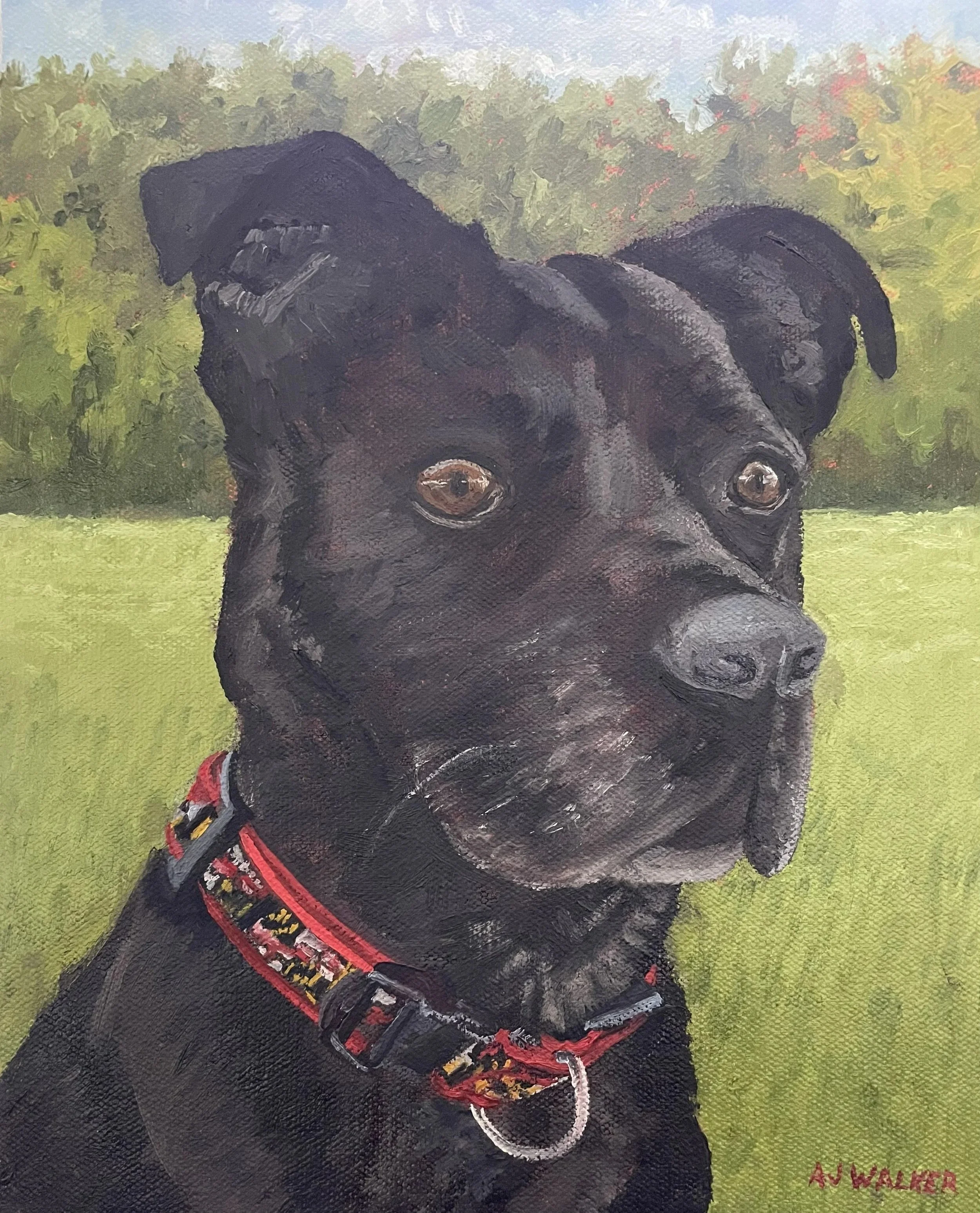 Nancy's Pup oil on canvas