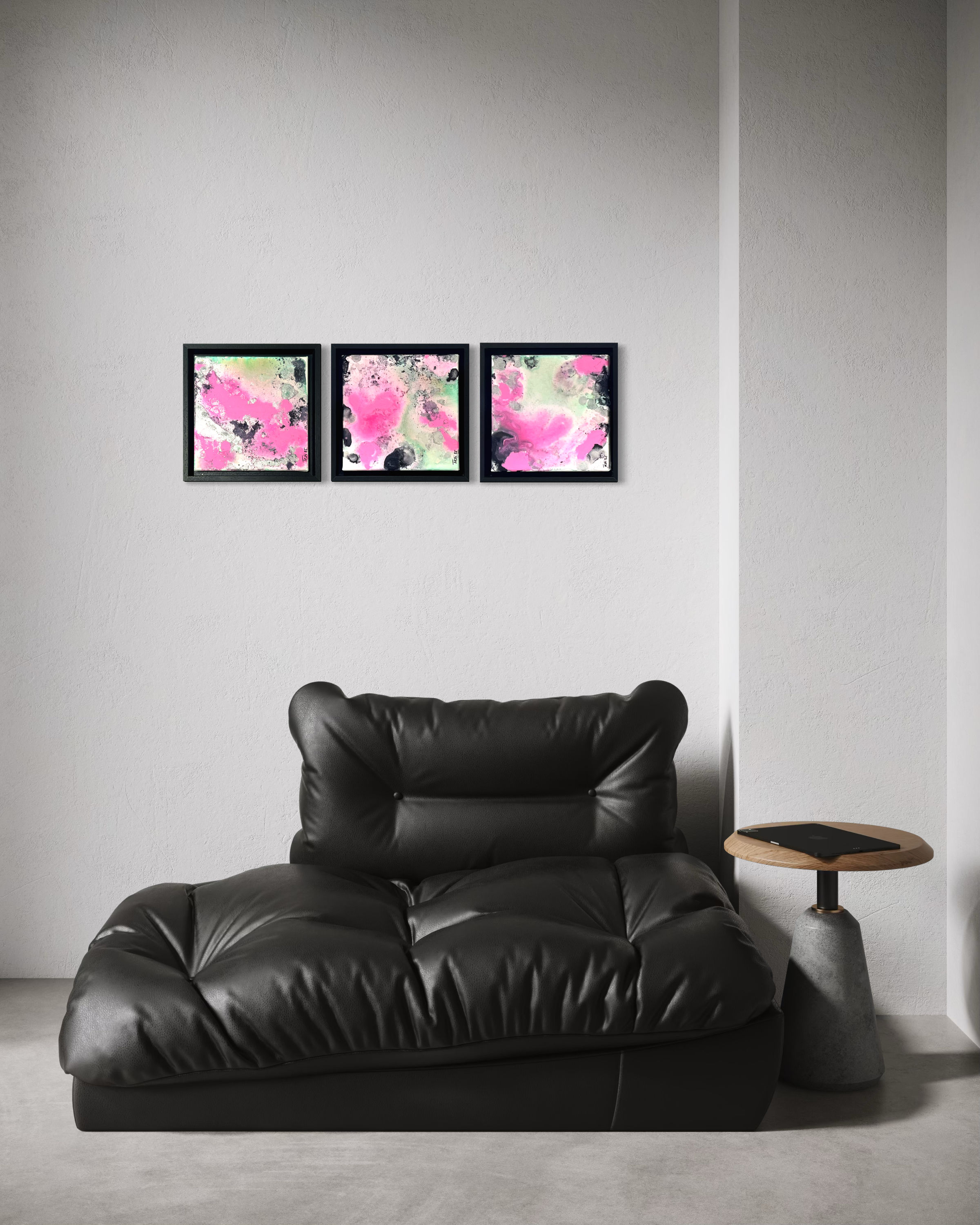 3er Serie 20 x 20 cm (aktuell in einer Ausstellung)