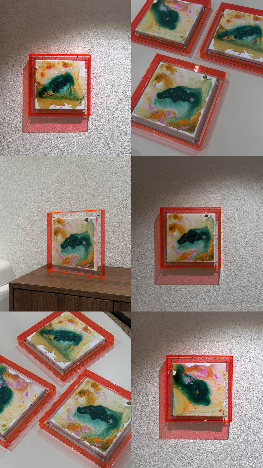 3er Serie (Leinwand 20 x 20 cm) CHF 430.- | Einzeln je CHF 150.-
