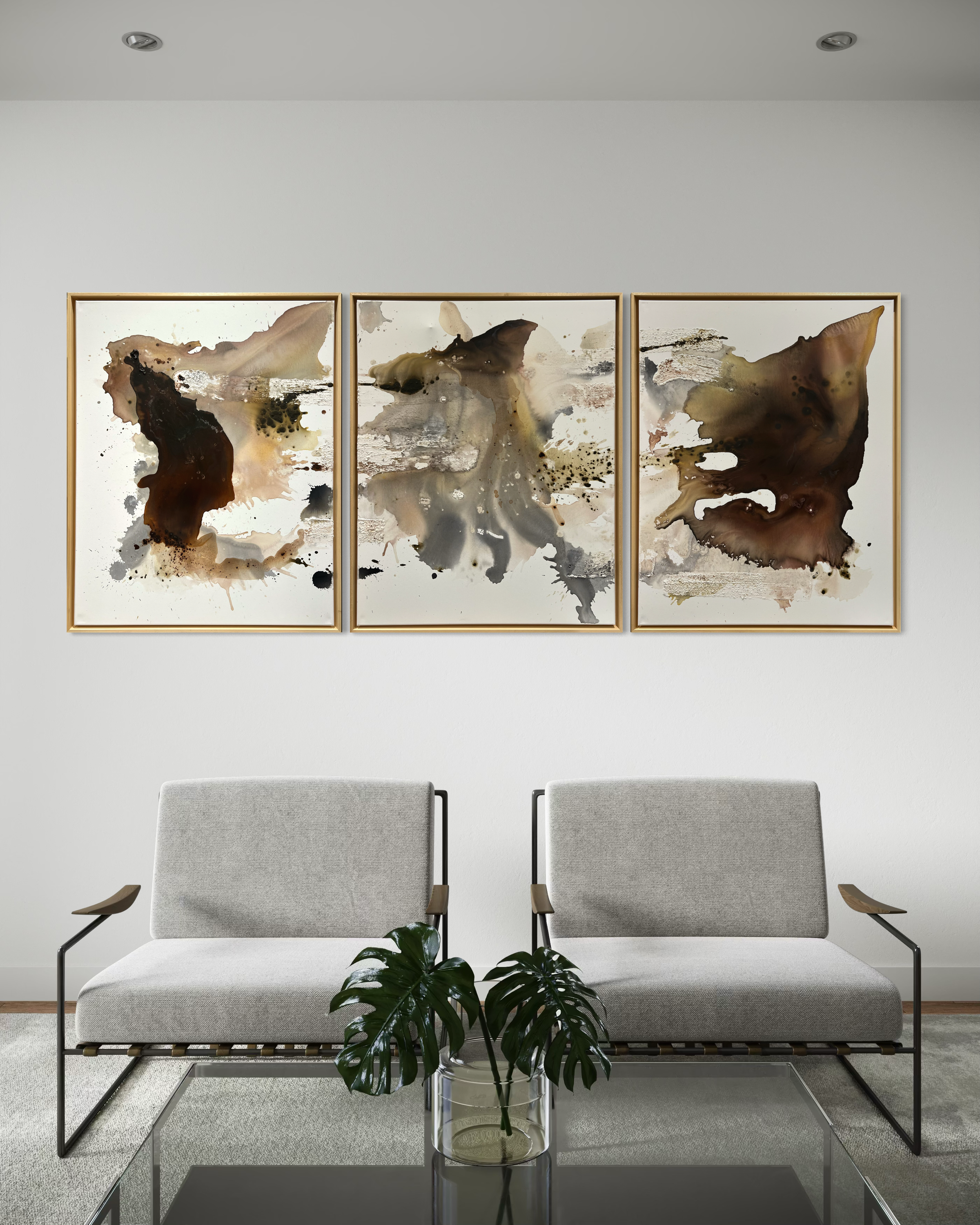 3er Serie  je 80 x 100 cm