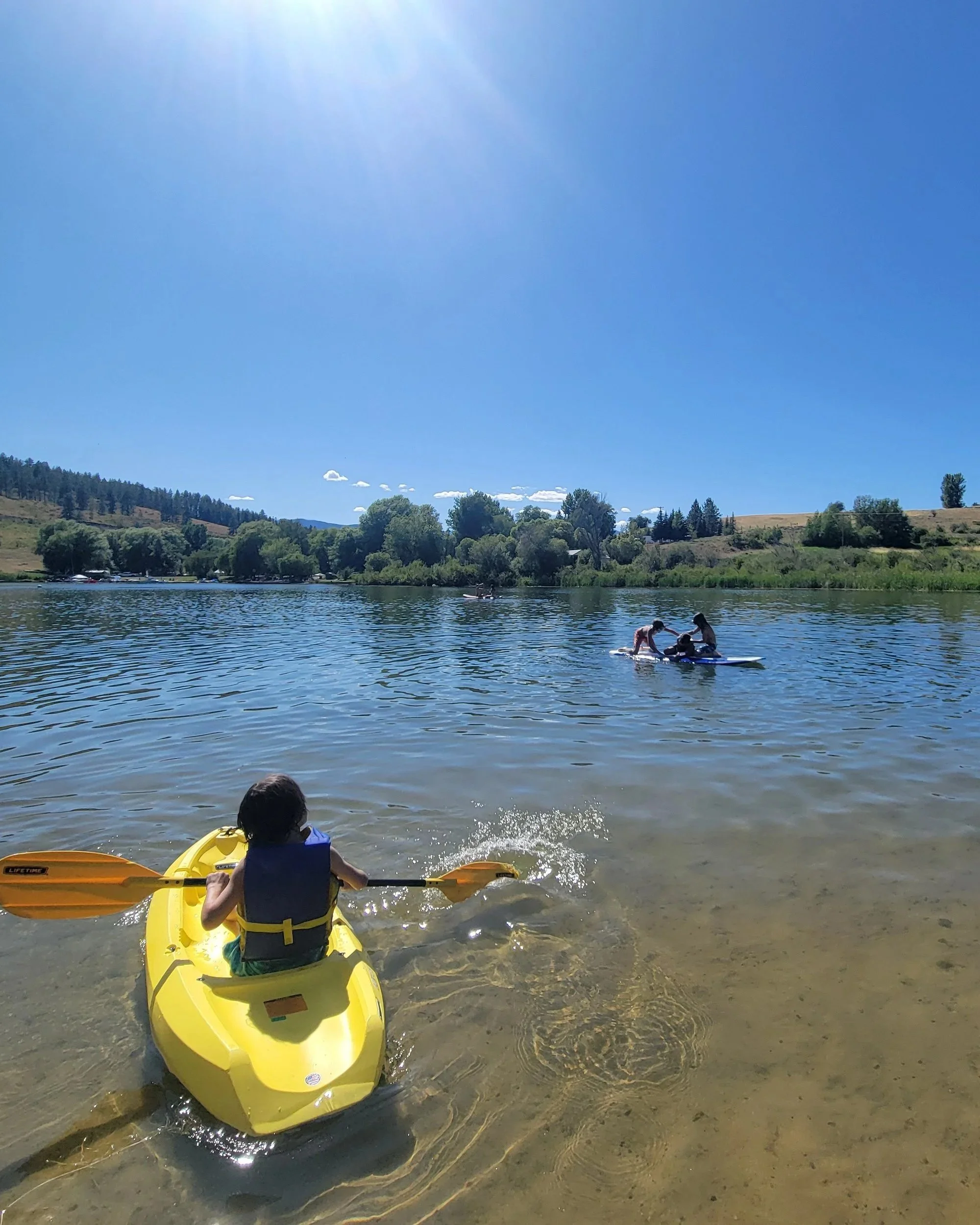 Pearrygin Lake winthrop wa swimming fishing paddling kayak board play rv nightly camp trailer rental fun