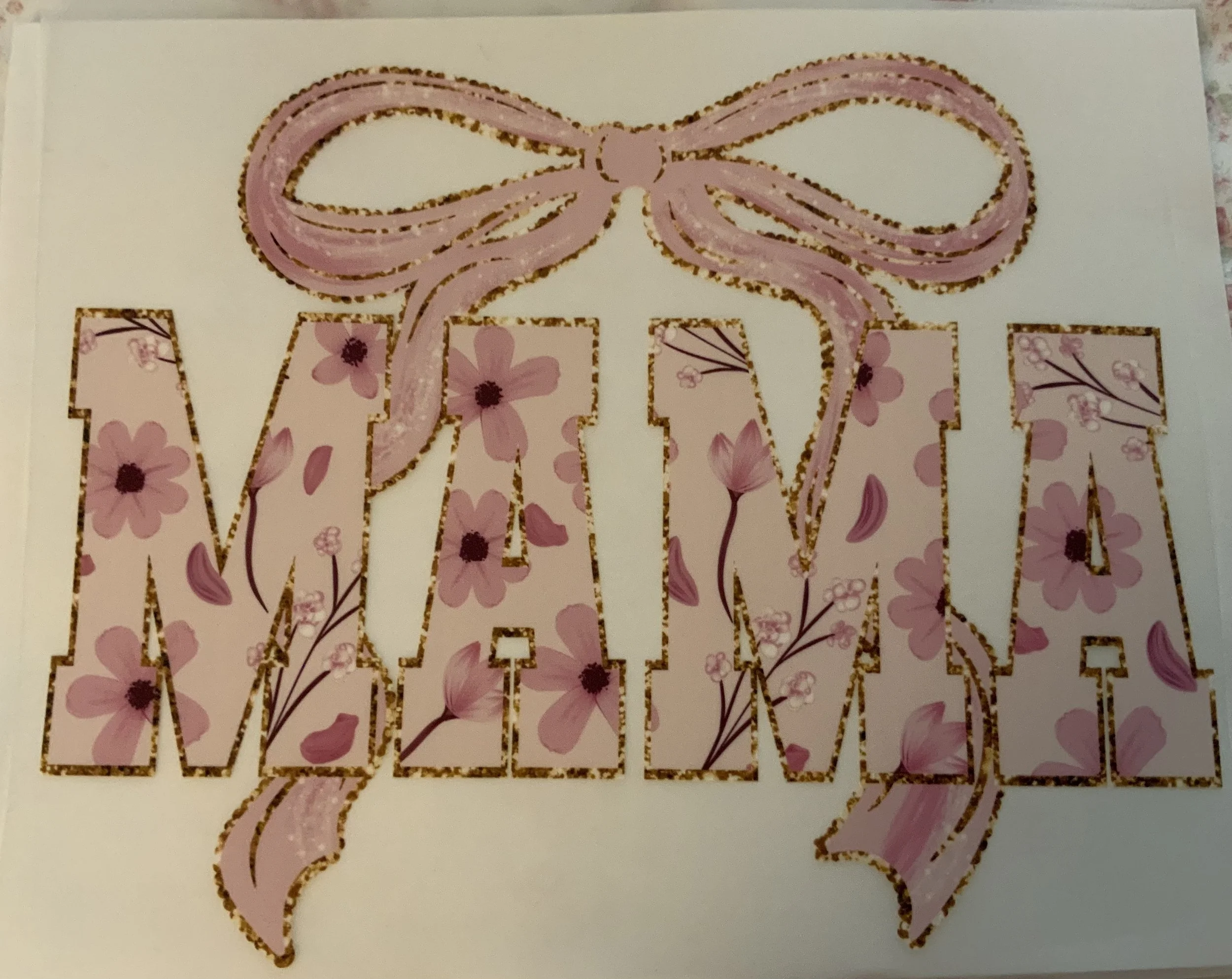Mama Bow shirt tranfer