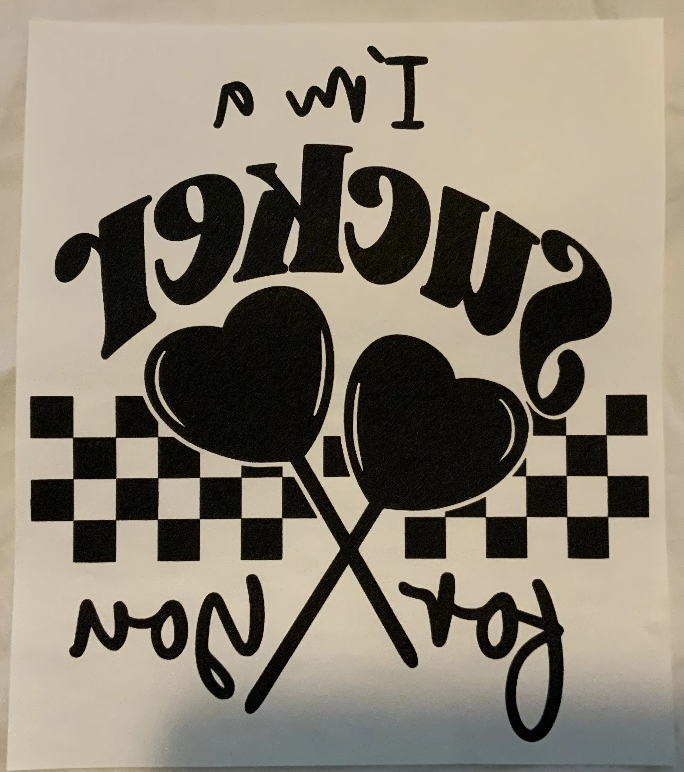 I'm a sucker for you (black) Shirt Print