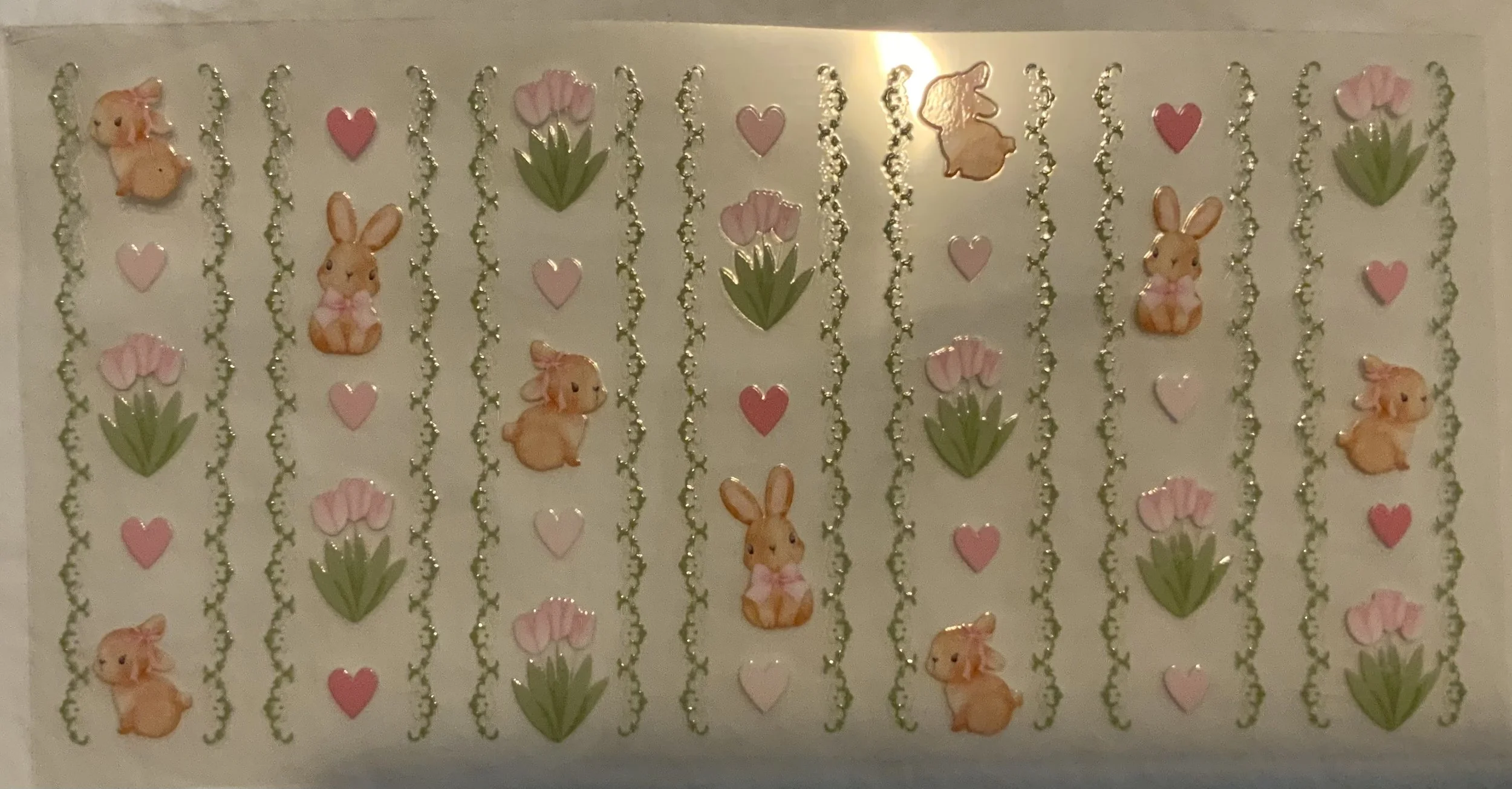 Easter Garden Bunny 16oz cup wrap