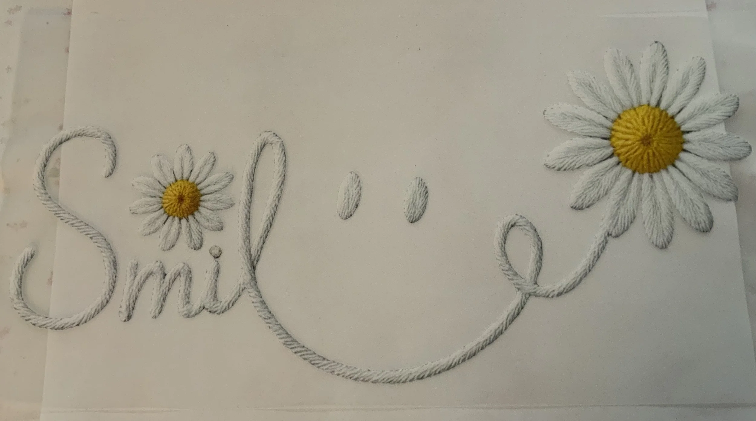 Smile shirt transfer