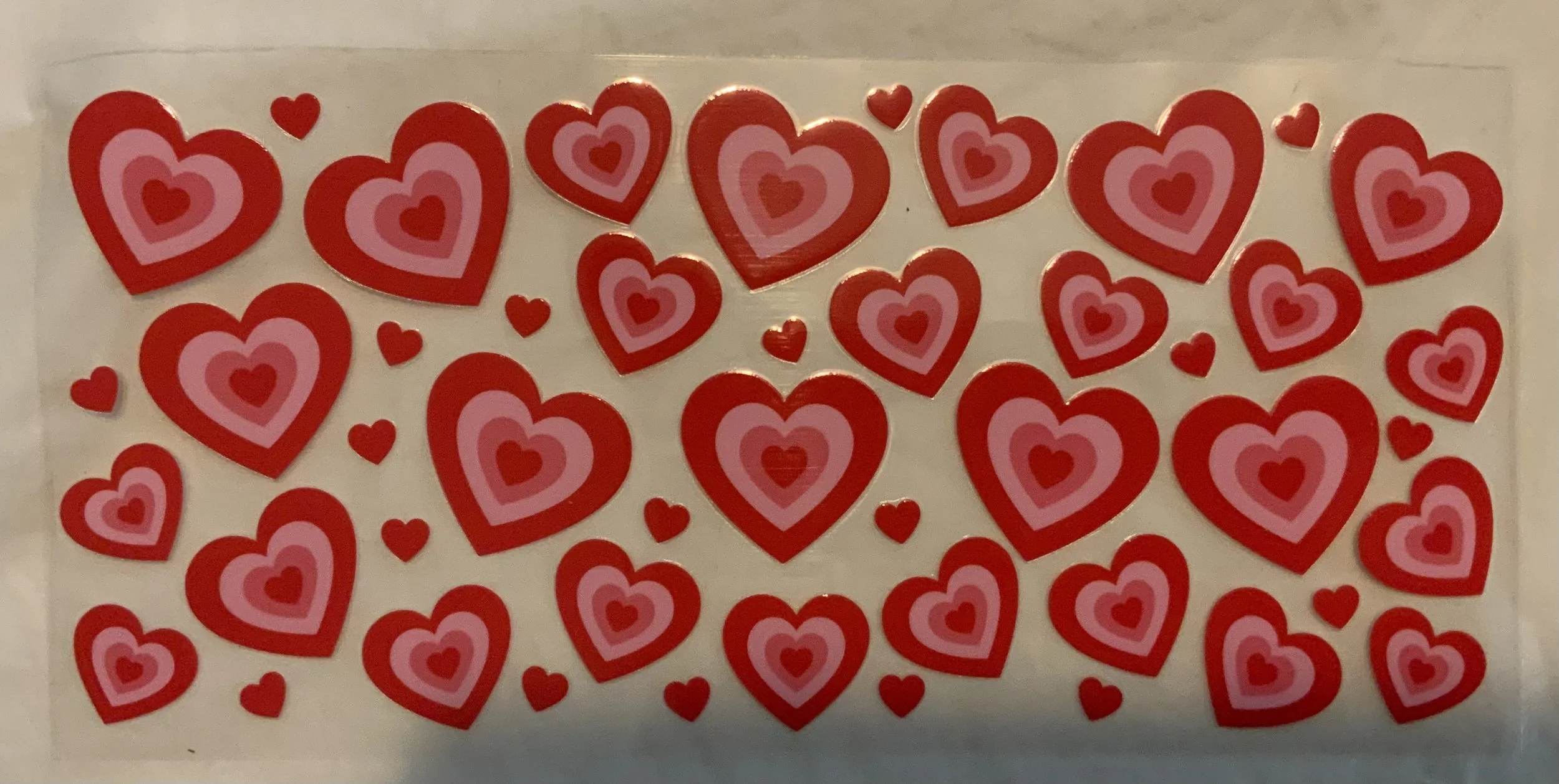 Nothing But Hearts 16oz cup wrap